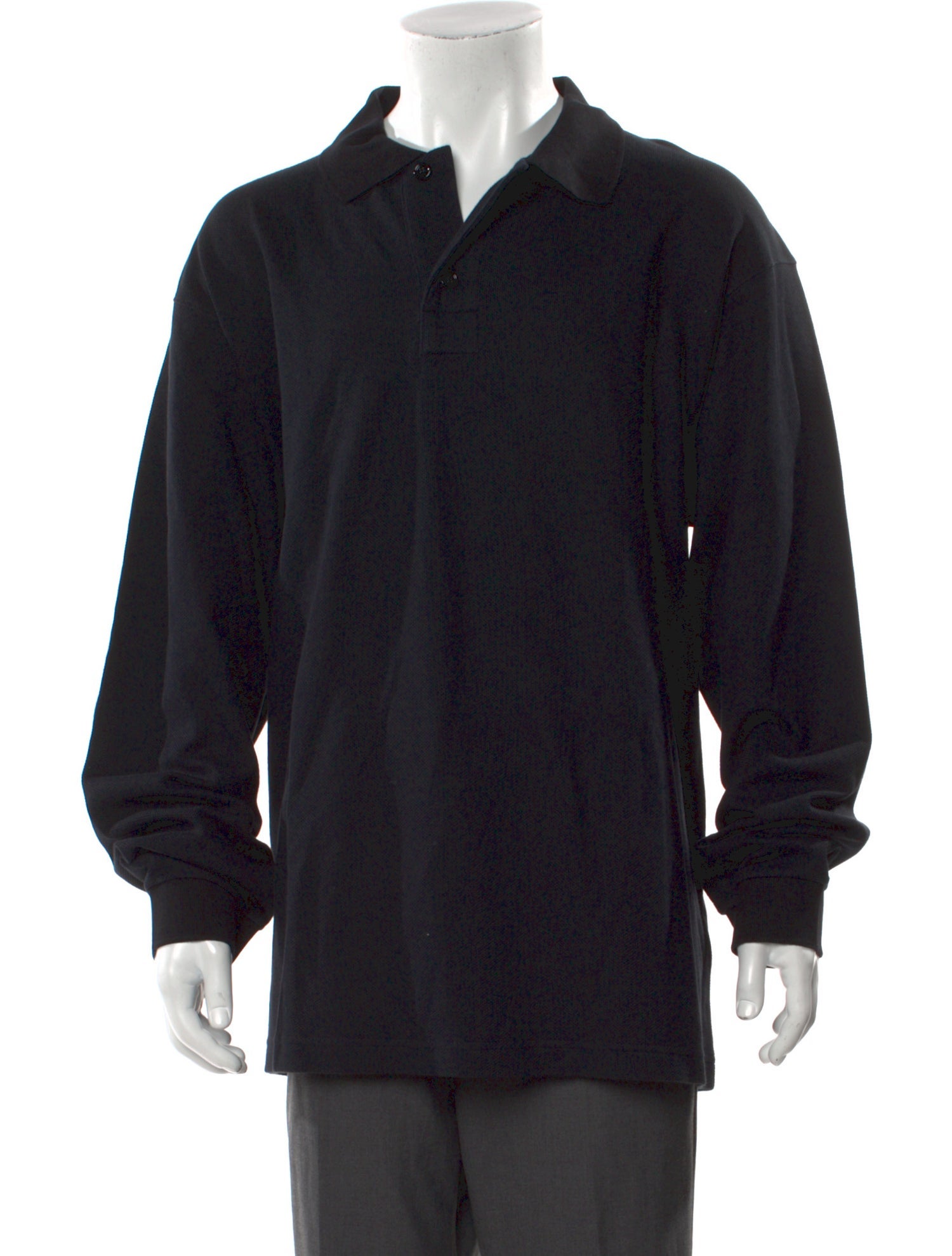 Burberry V-Neck Long Sleeve Polo Shirt w/ Tags