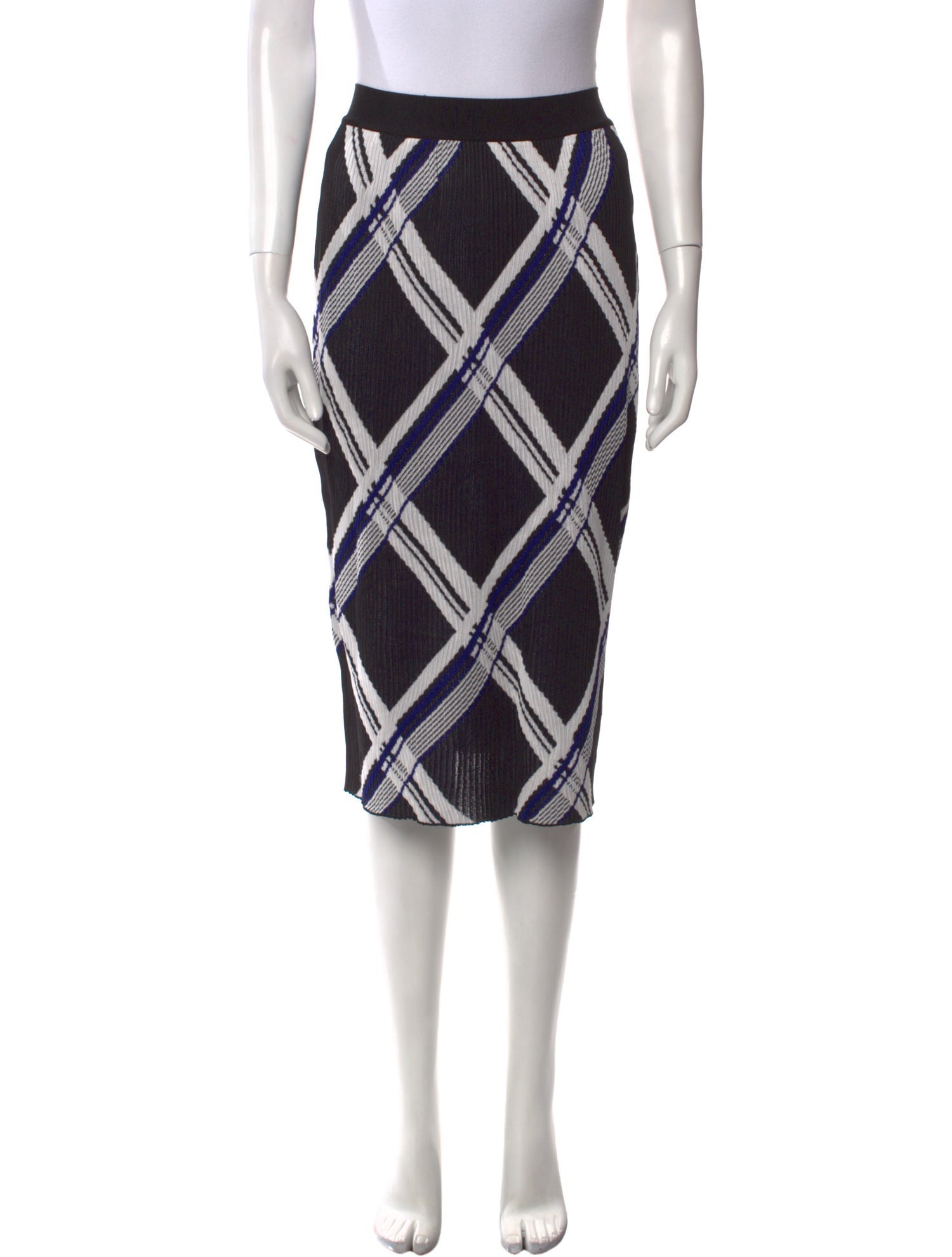 Burberry Silk Knee-Length Skirt w/ Tags