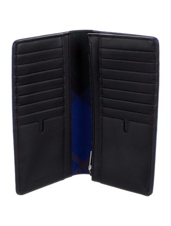 Burberry Embossed Leather Printed Wallet