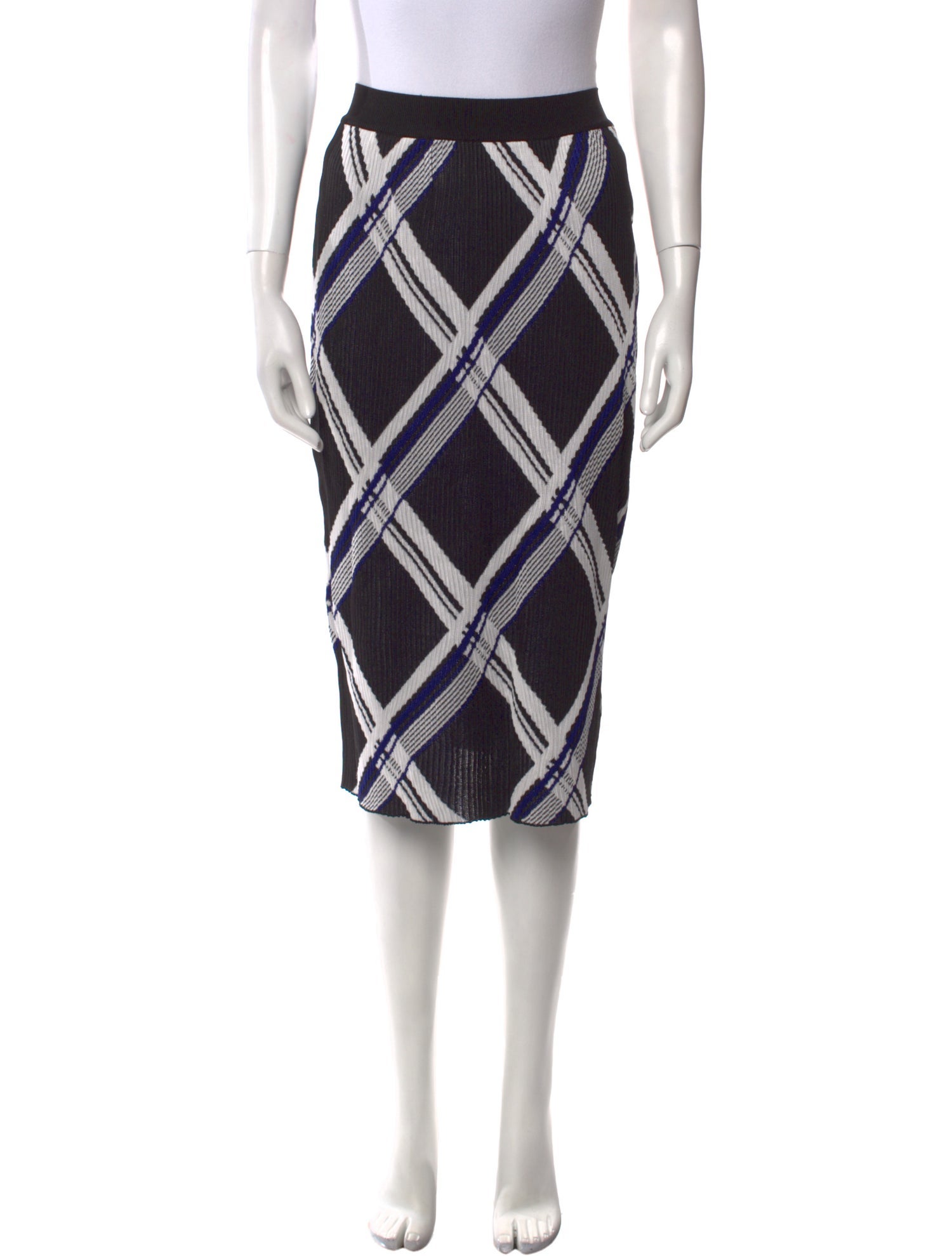 Burberry Silk Knee-Length Skirt w/ Tags