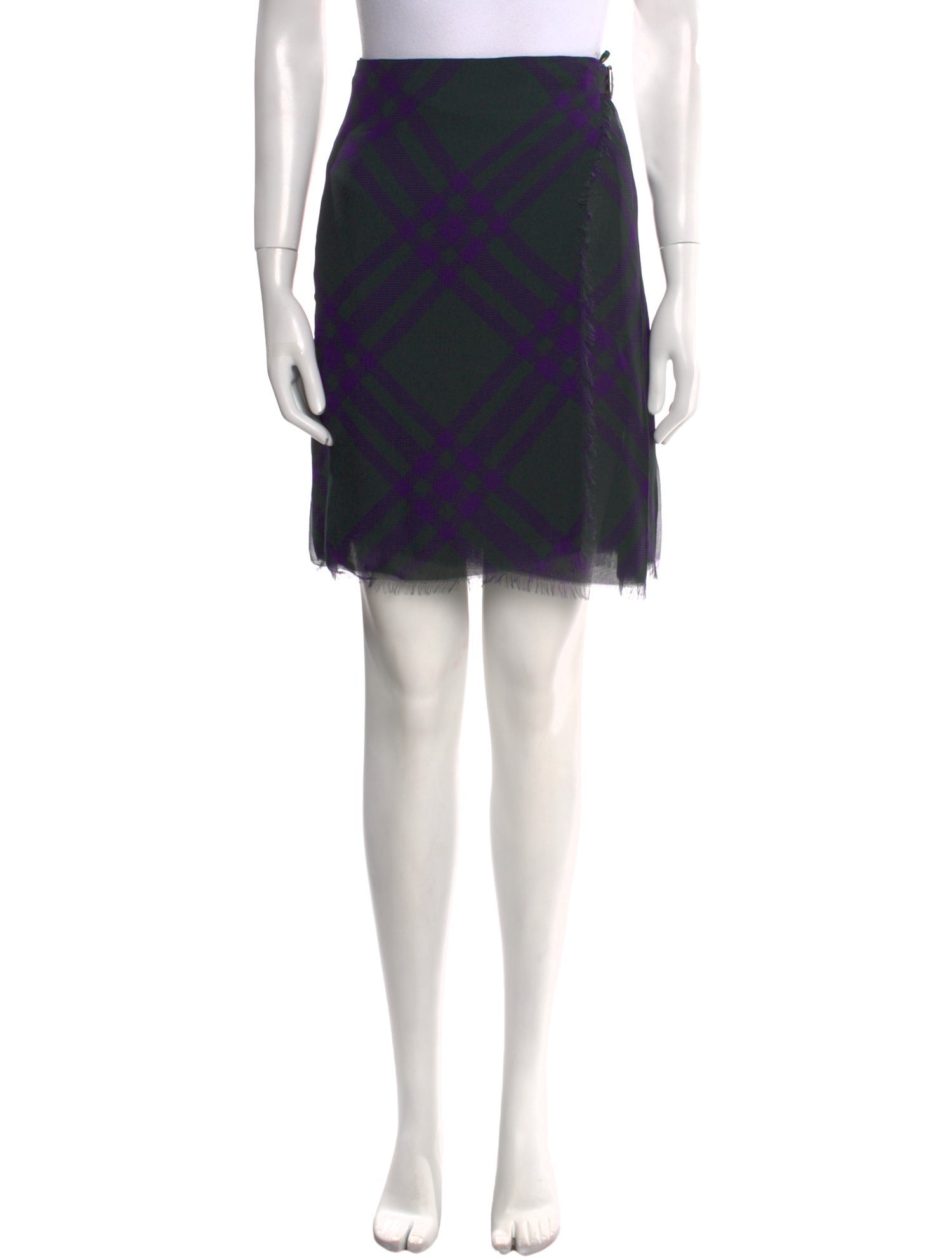 Burberry Silk Knee-Length Skirt w/ Tags