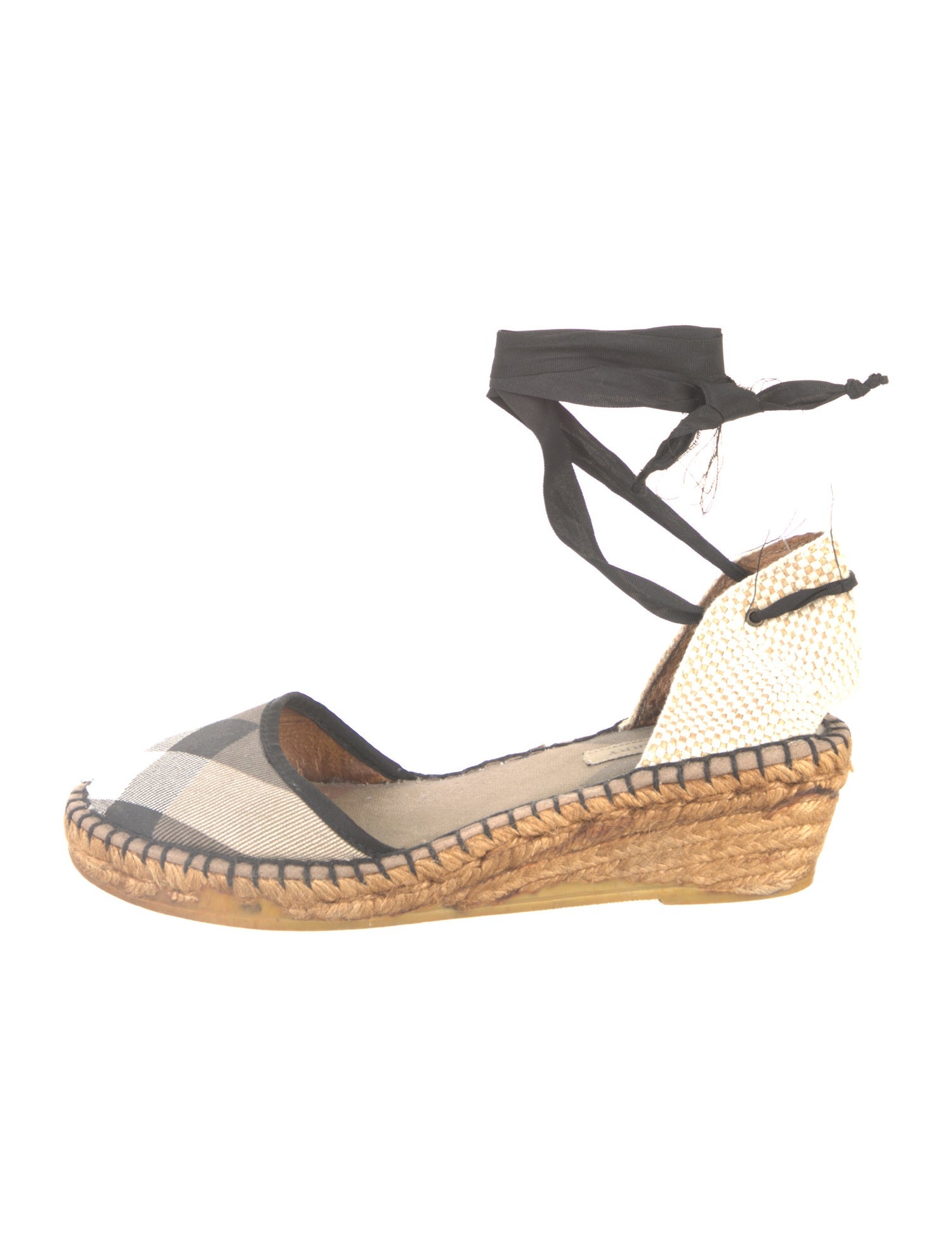 Burberry House Check Pattern Canvas Espadrilles