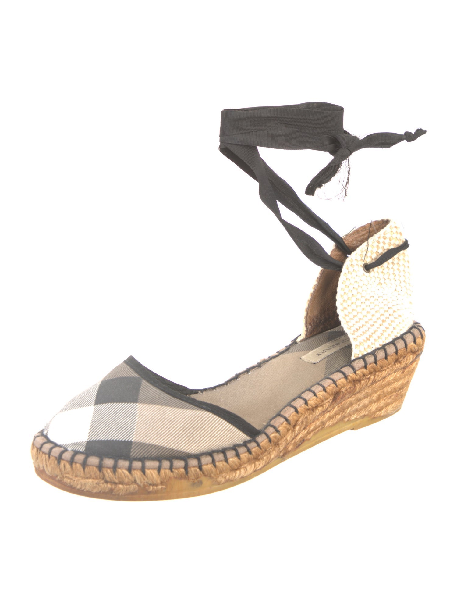 Burberry House Check Pattern Canvas Espadrilles