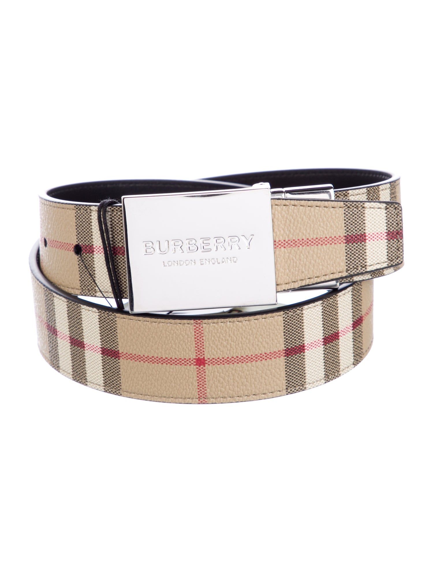 Burberry Haymarket Check Pattern Waist Belt w/ Tags