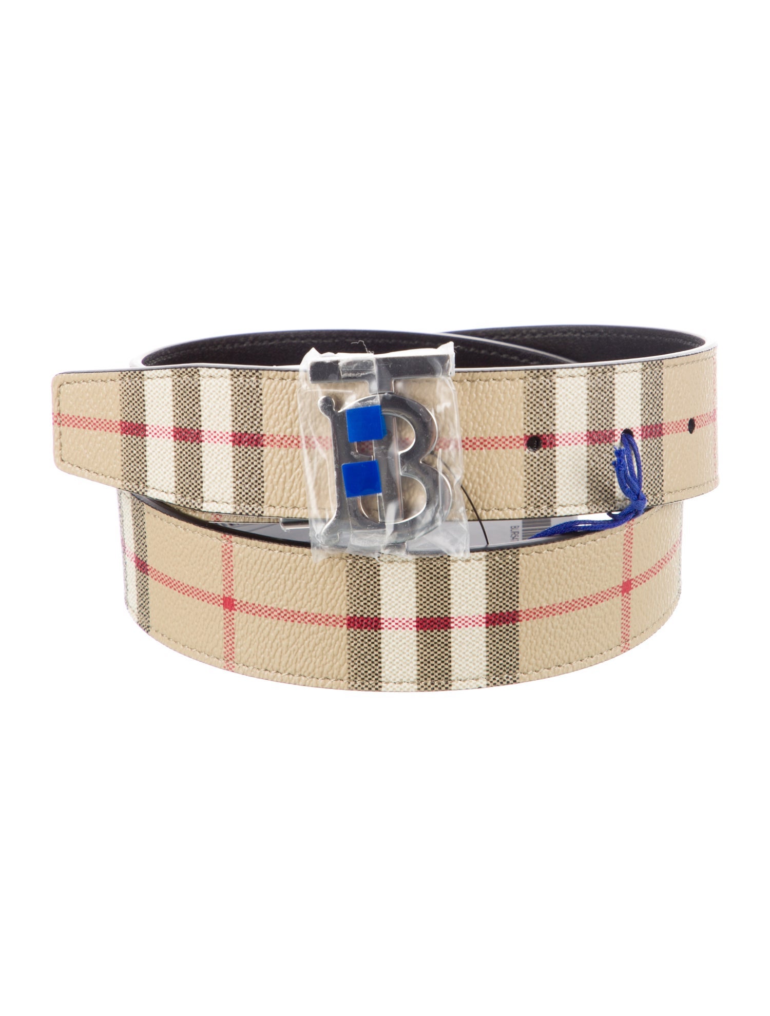 Burberry Haymarket Check Pattern Waist Belt w/ Tags