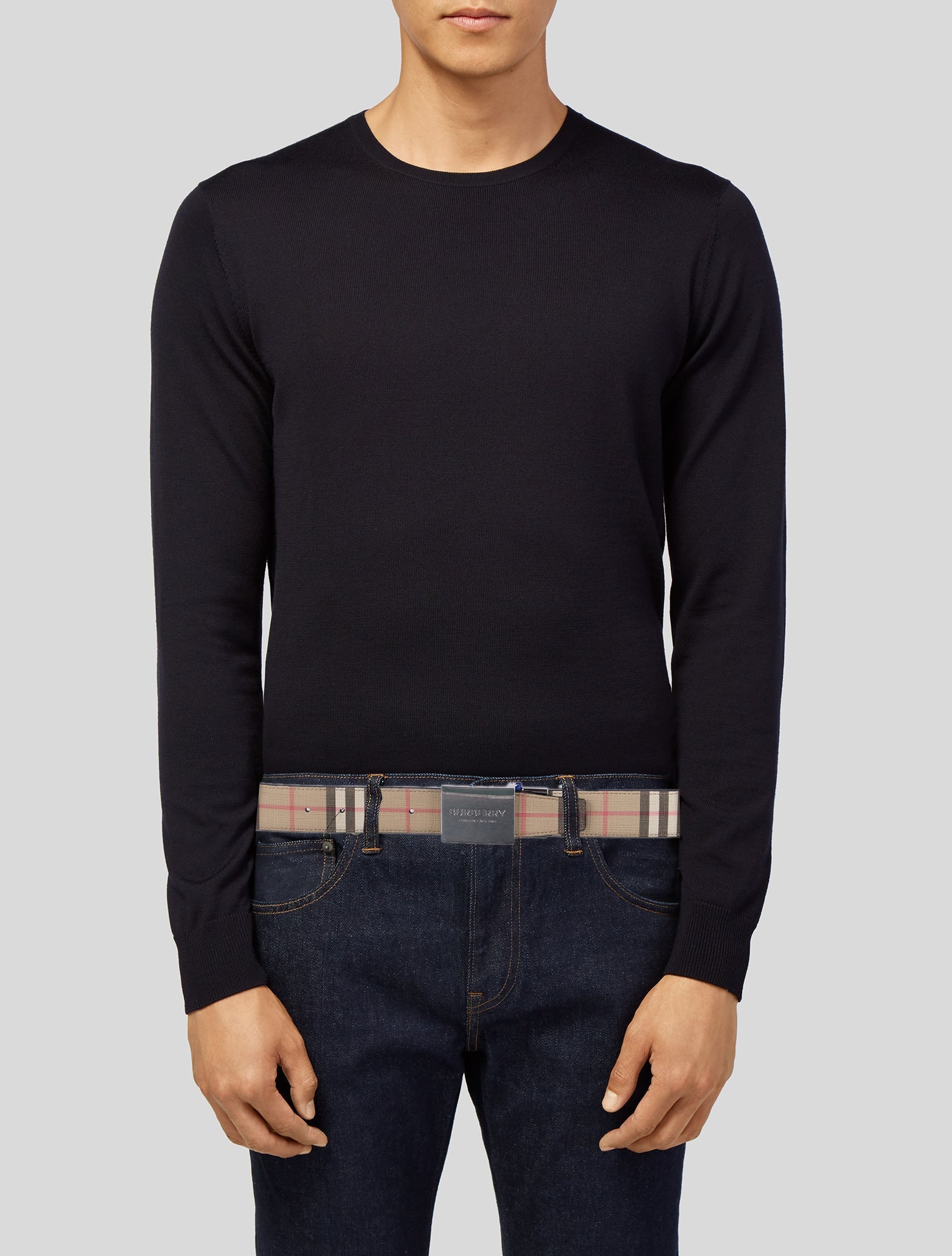 Burberry House Check Pattern Waist Belt