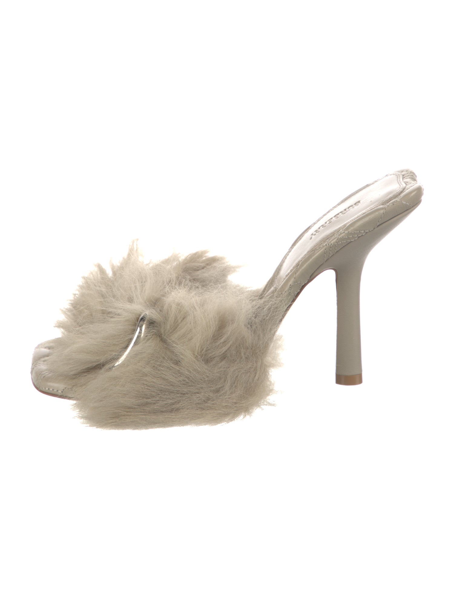 Burberry Leather Chain-Link Accents Slides