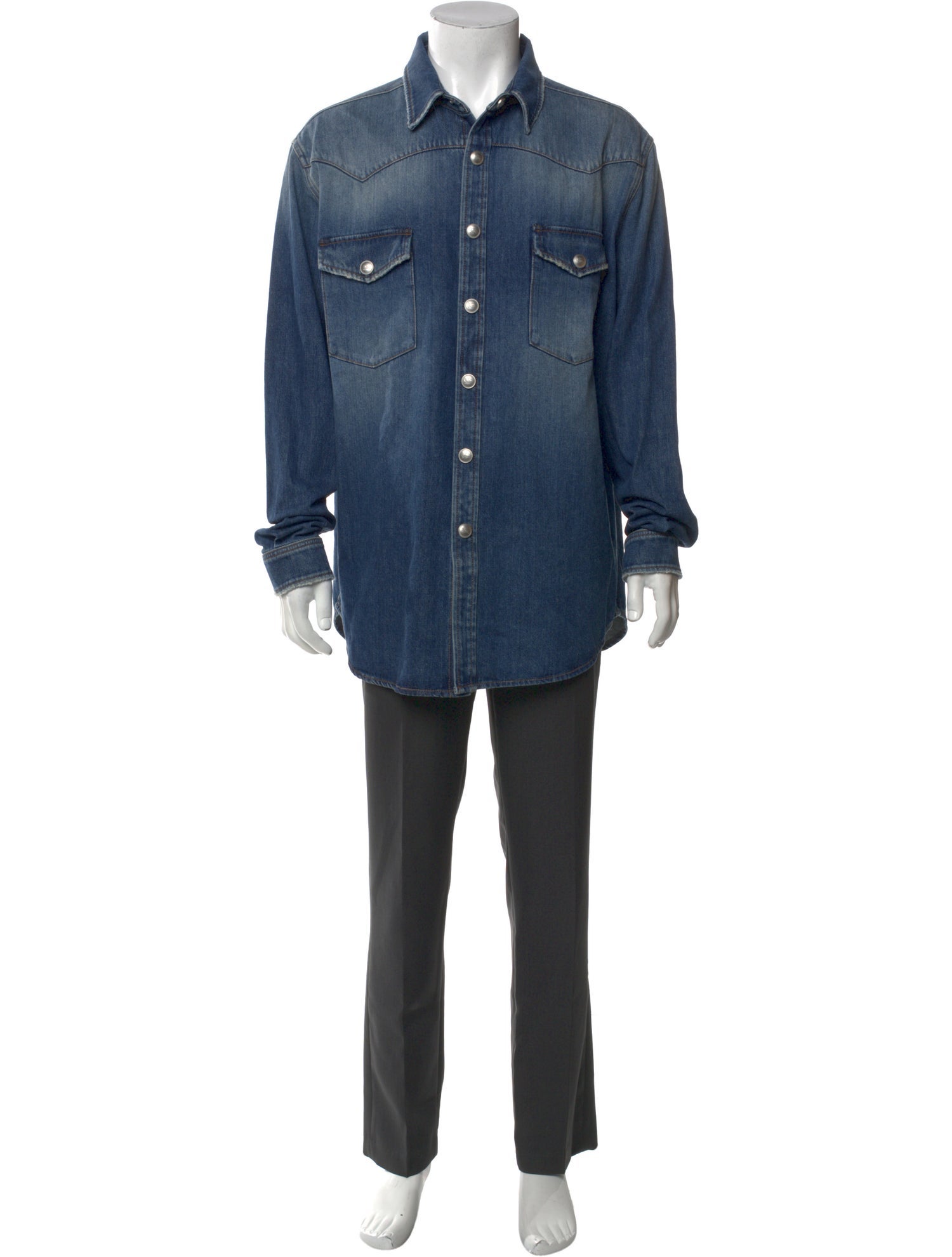 Burberry Long Sleeve Denim Shirt w/ Tags