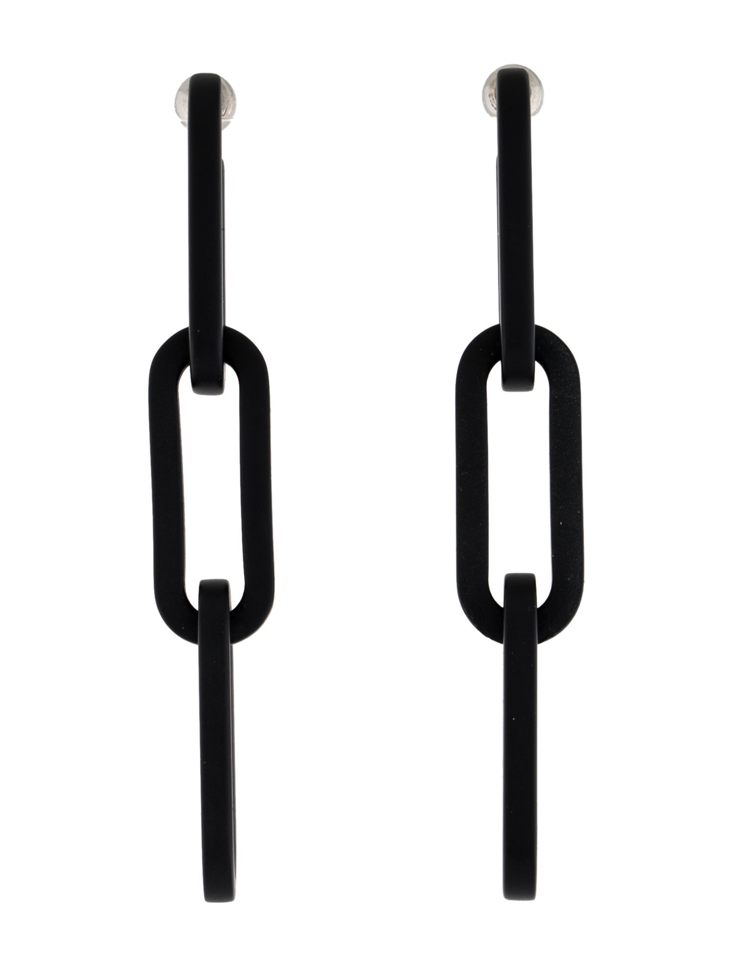 Burberry Matte Chain Link Earrings