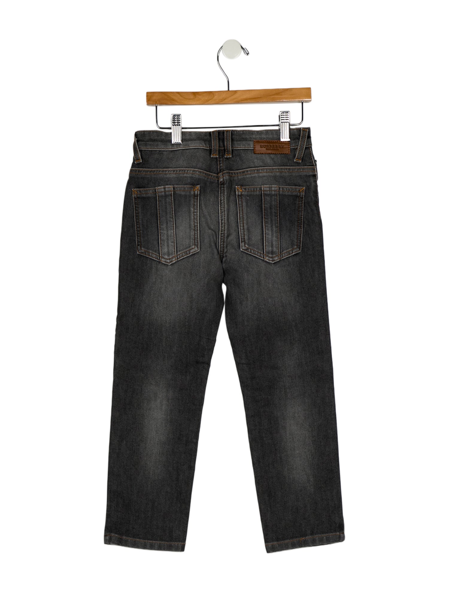 Burberry kid boys' grey jeans