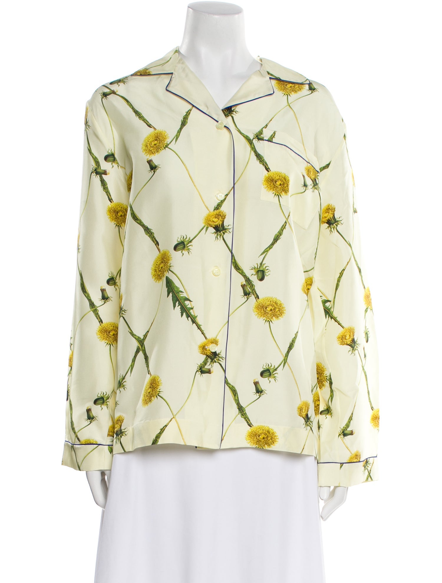 Burberry Silk Floral Print Pajamas w/ Tags