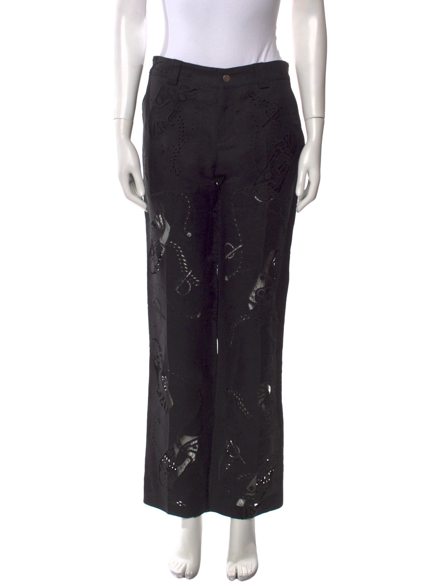 Burberry Floral Print Straight Leg Pants w/ Tags