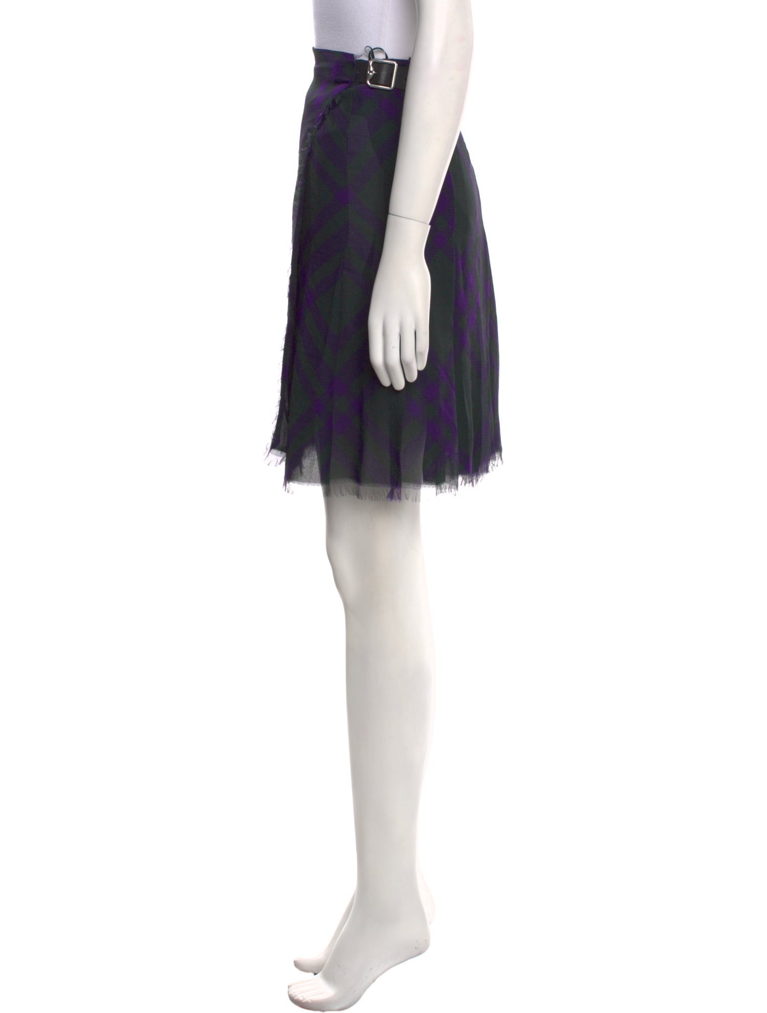 Burberry Silk Knee-Length Skirt w/ Tags