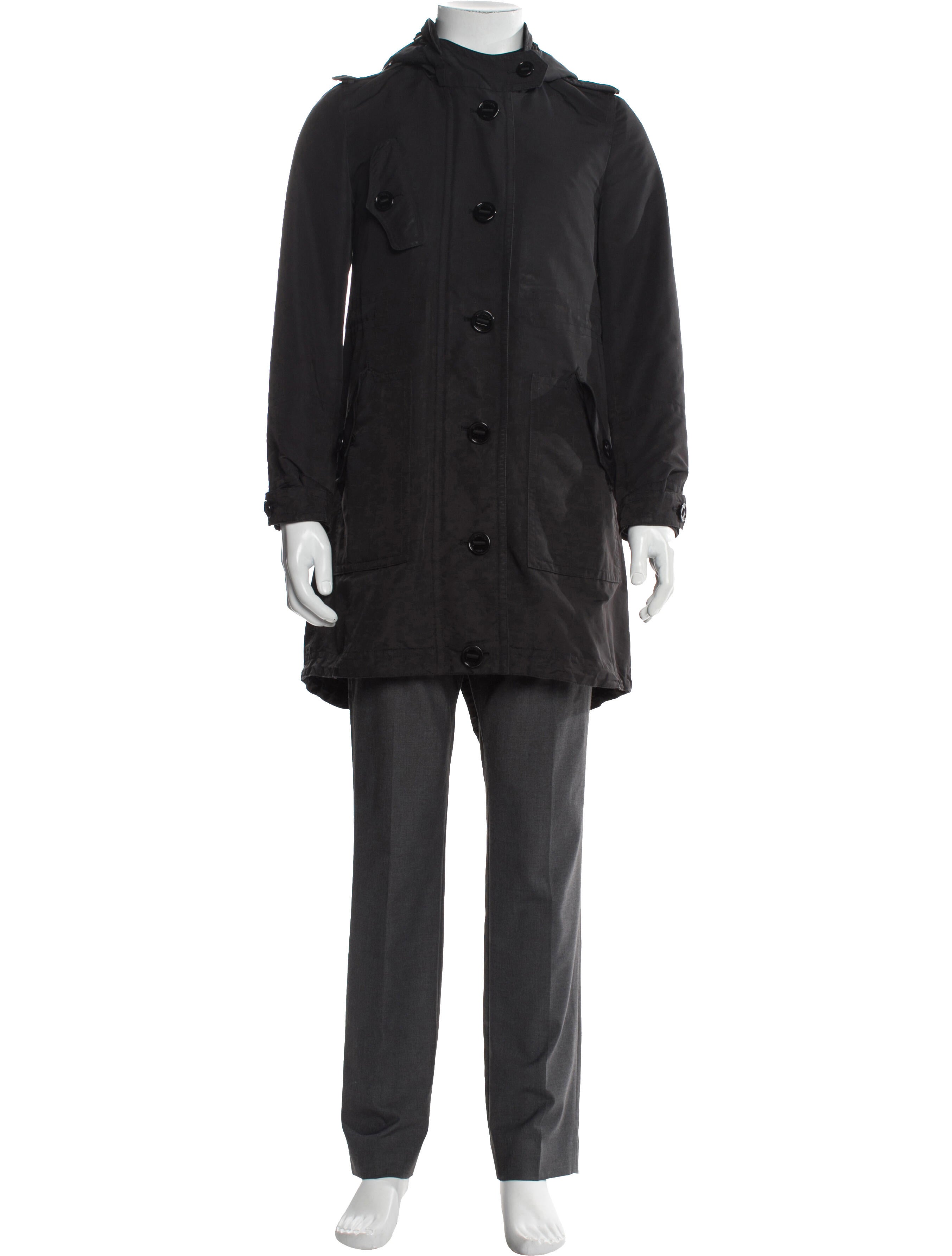 Burberry Abstract Check Parka