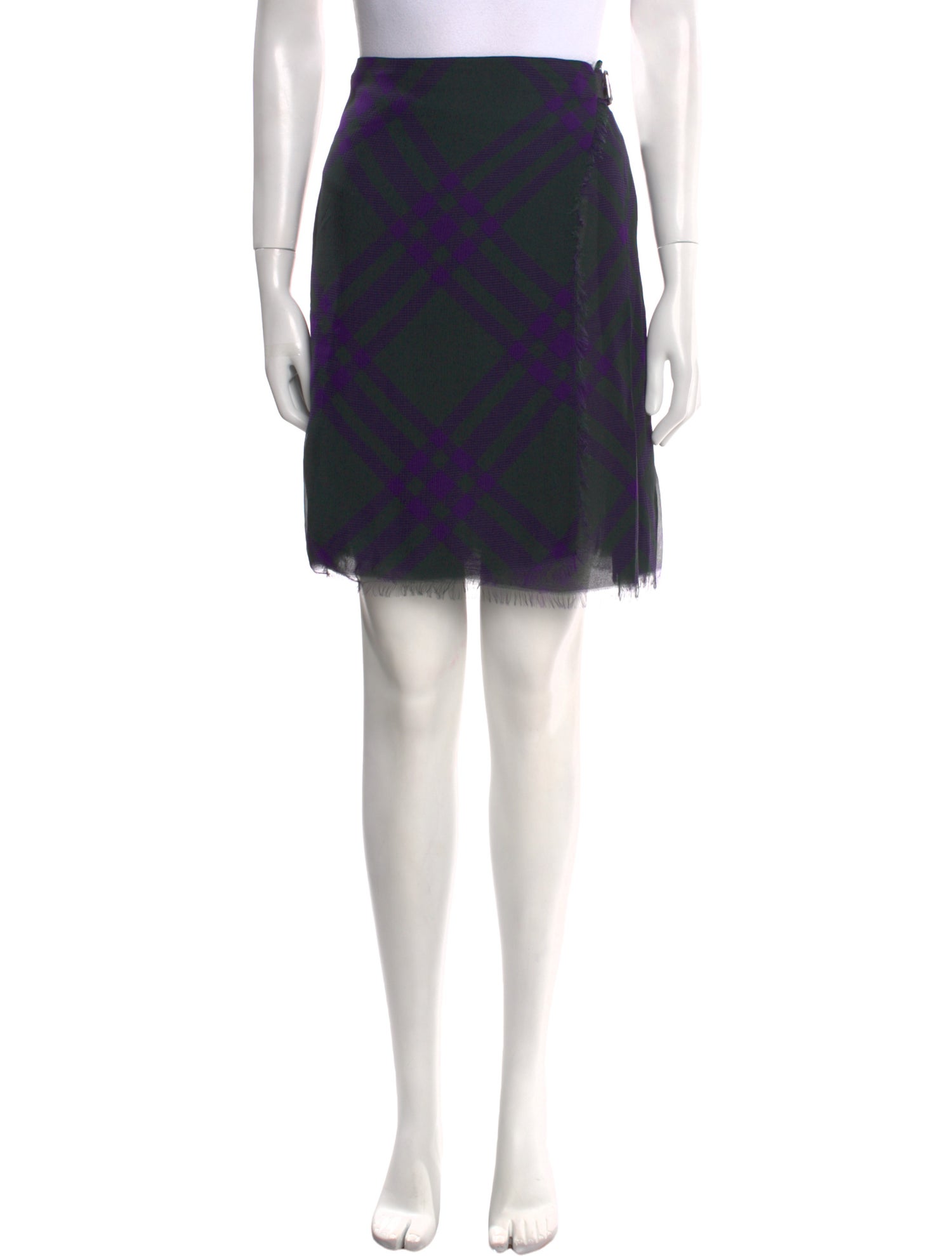 Burberry Silk Knee-Length Skirt w/ Tags