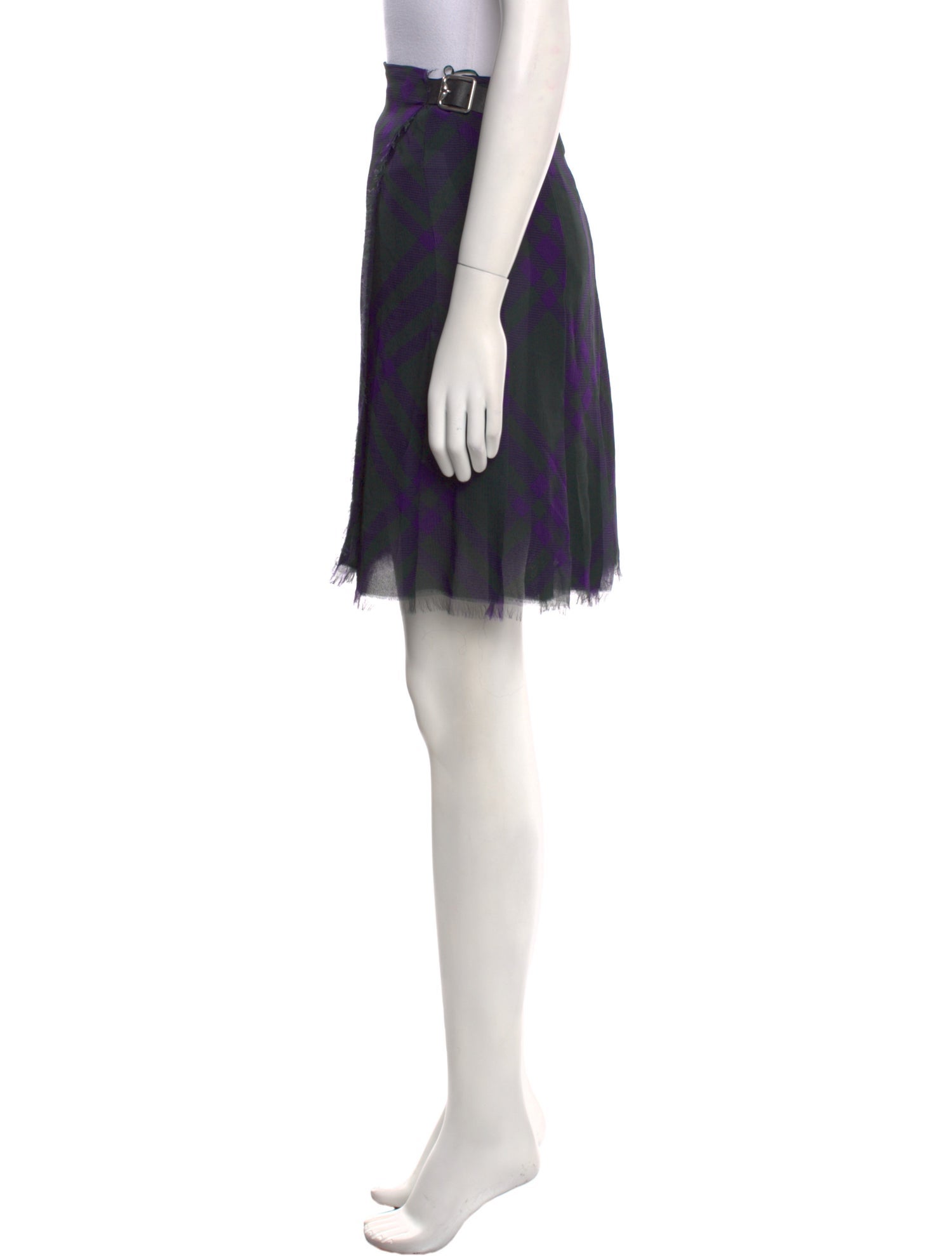 Burberry Silk Knee-Length Skirt w/ Tags