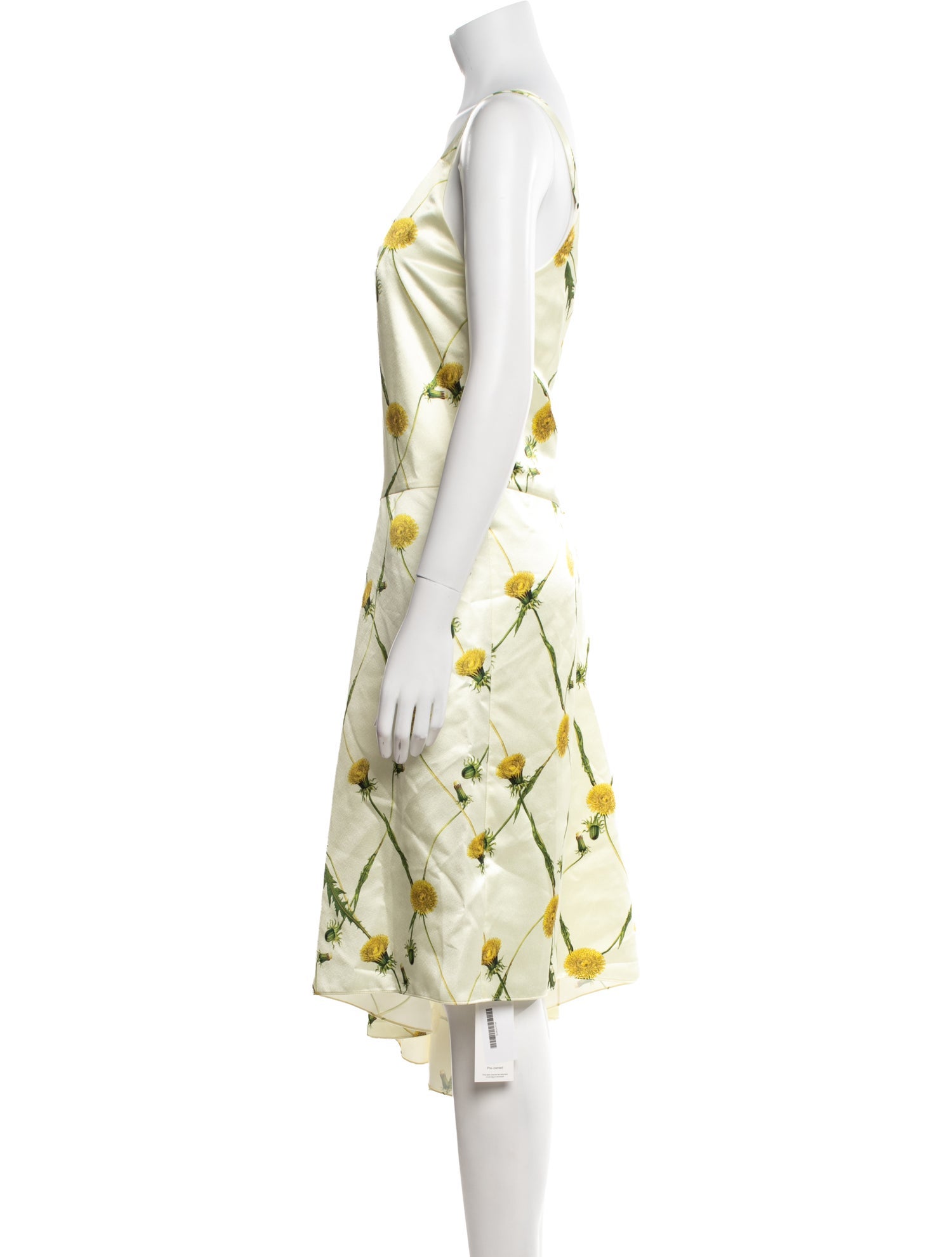 Burberry Floral Print Midi Length Dress w/ Tags
