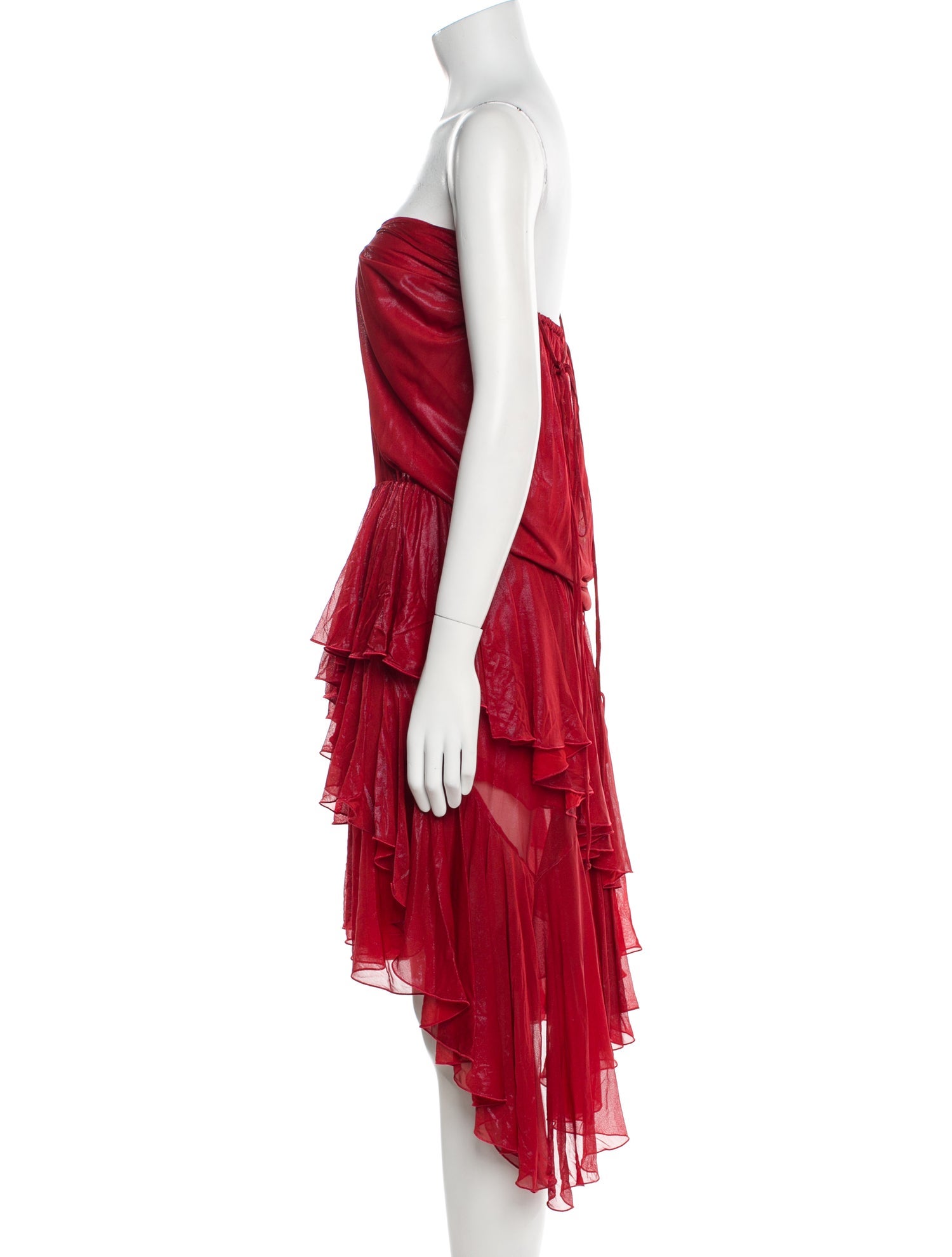 Burberry Strapless Midi Length Dress w/ Tags