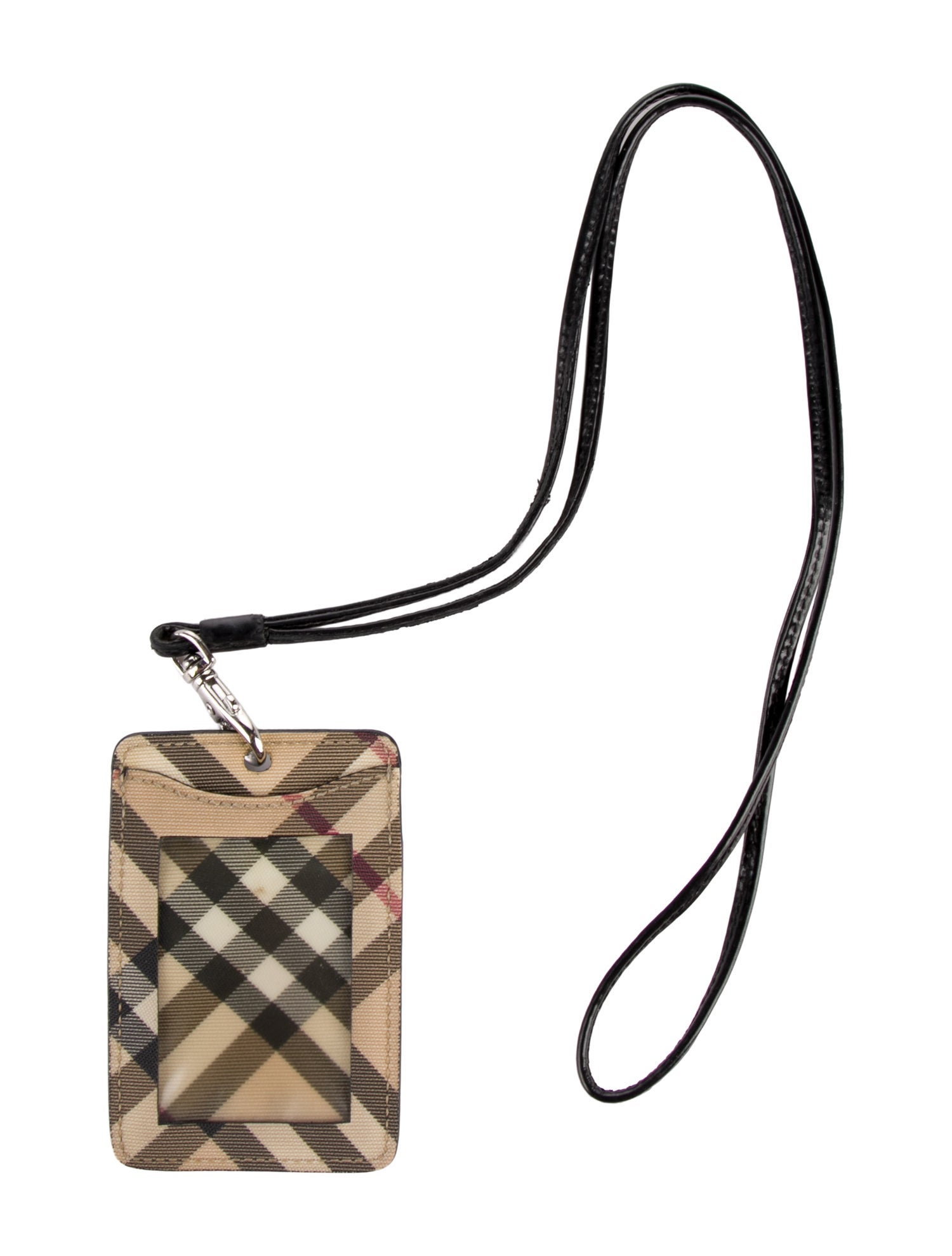 Burberry Women's Canvas Lanyard ID Card Holder