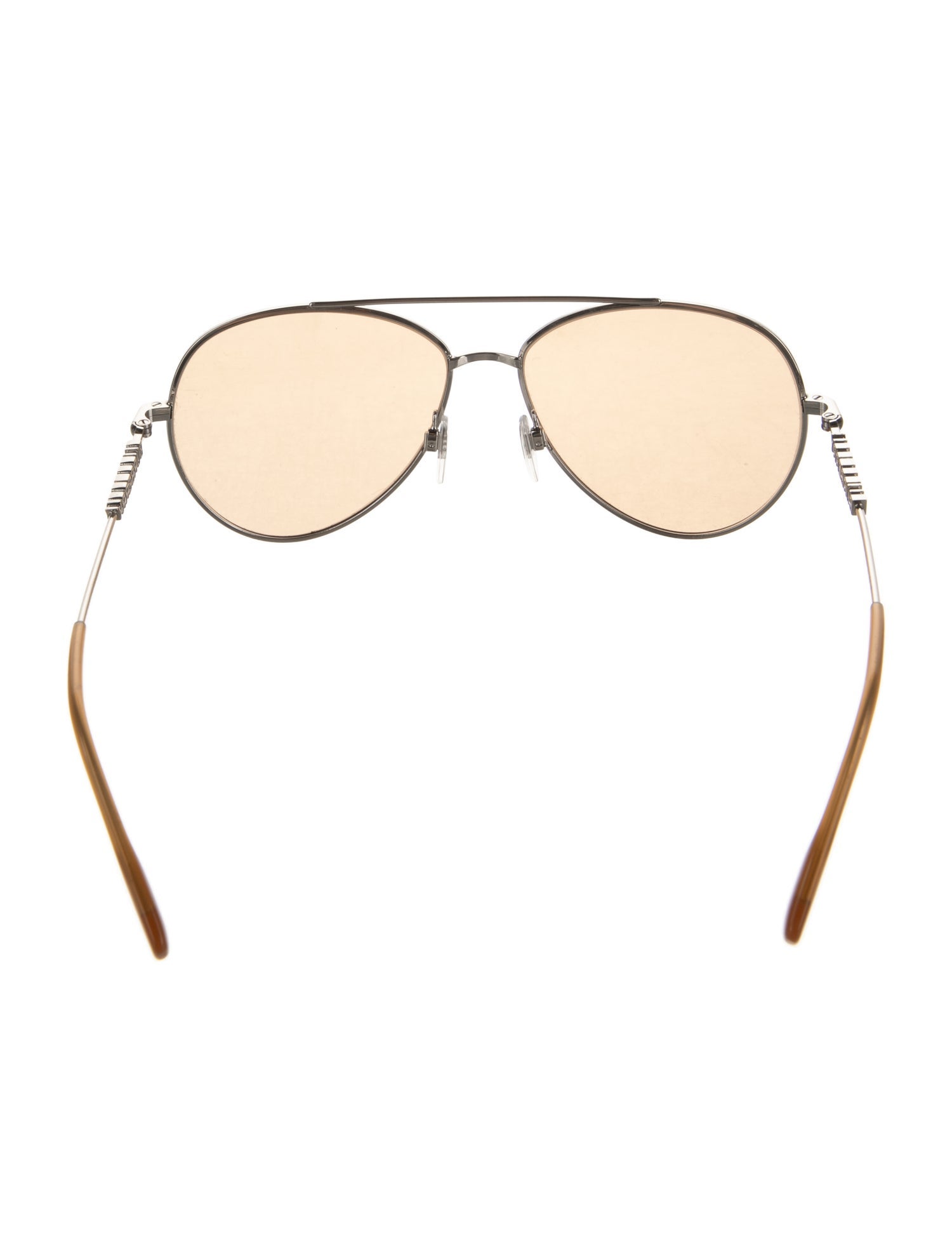 Burberry Nova Check Pattern Aviator Sunglasses