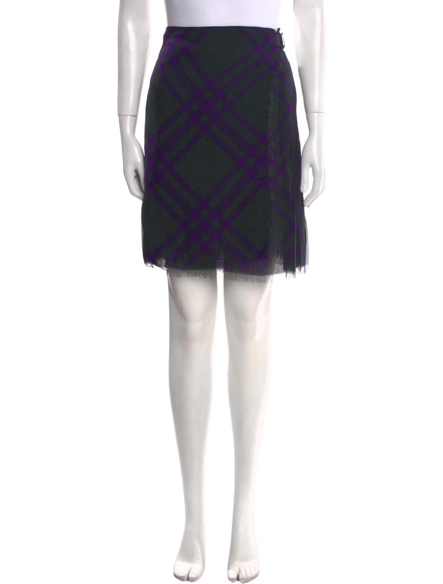 Burberry Silk Knee-Length Skirt w/ Tags