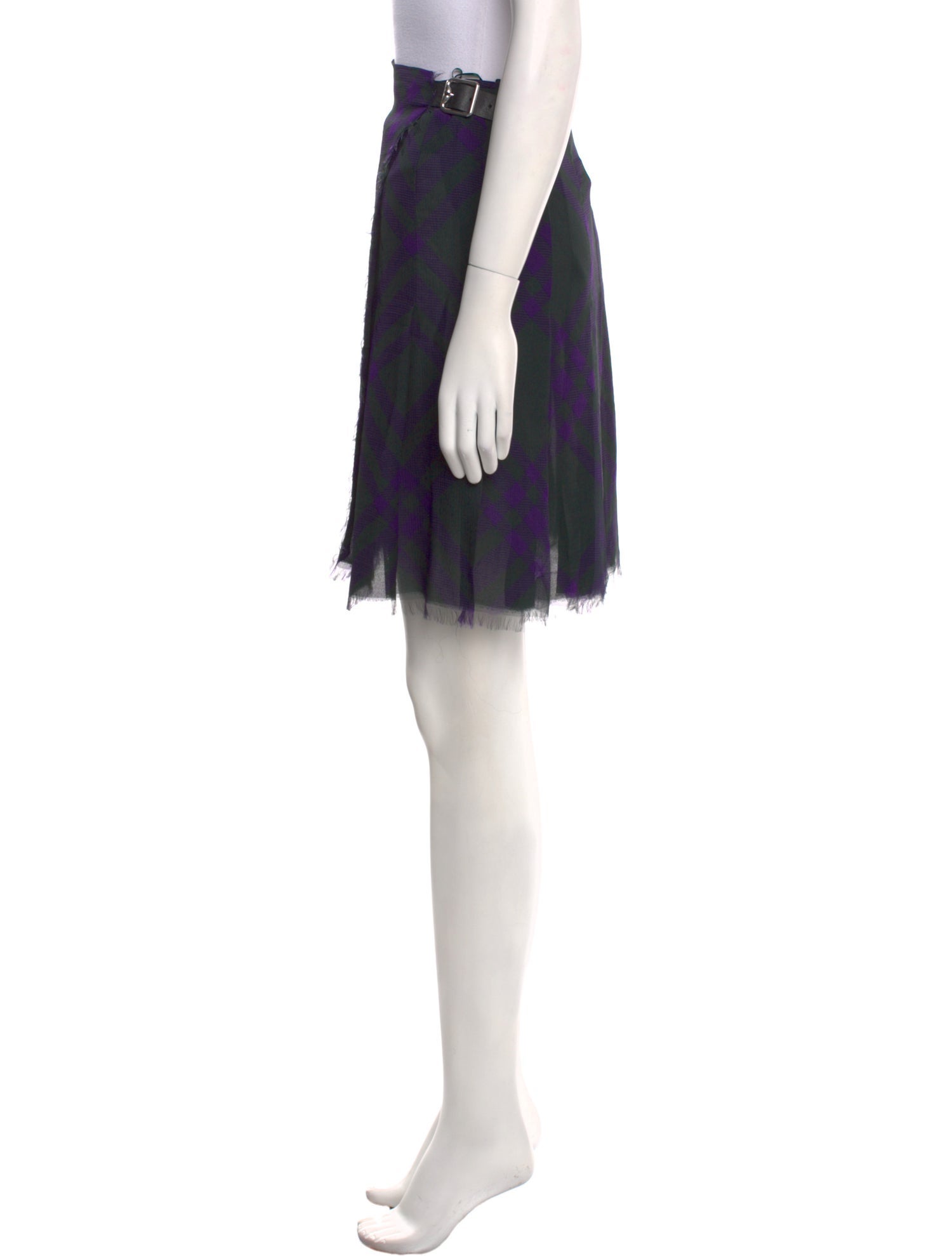 Burberry Silk Knee-Length Skirt w/ Tags