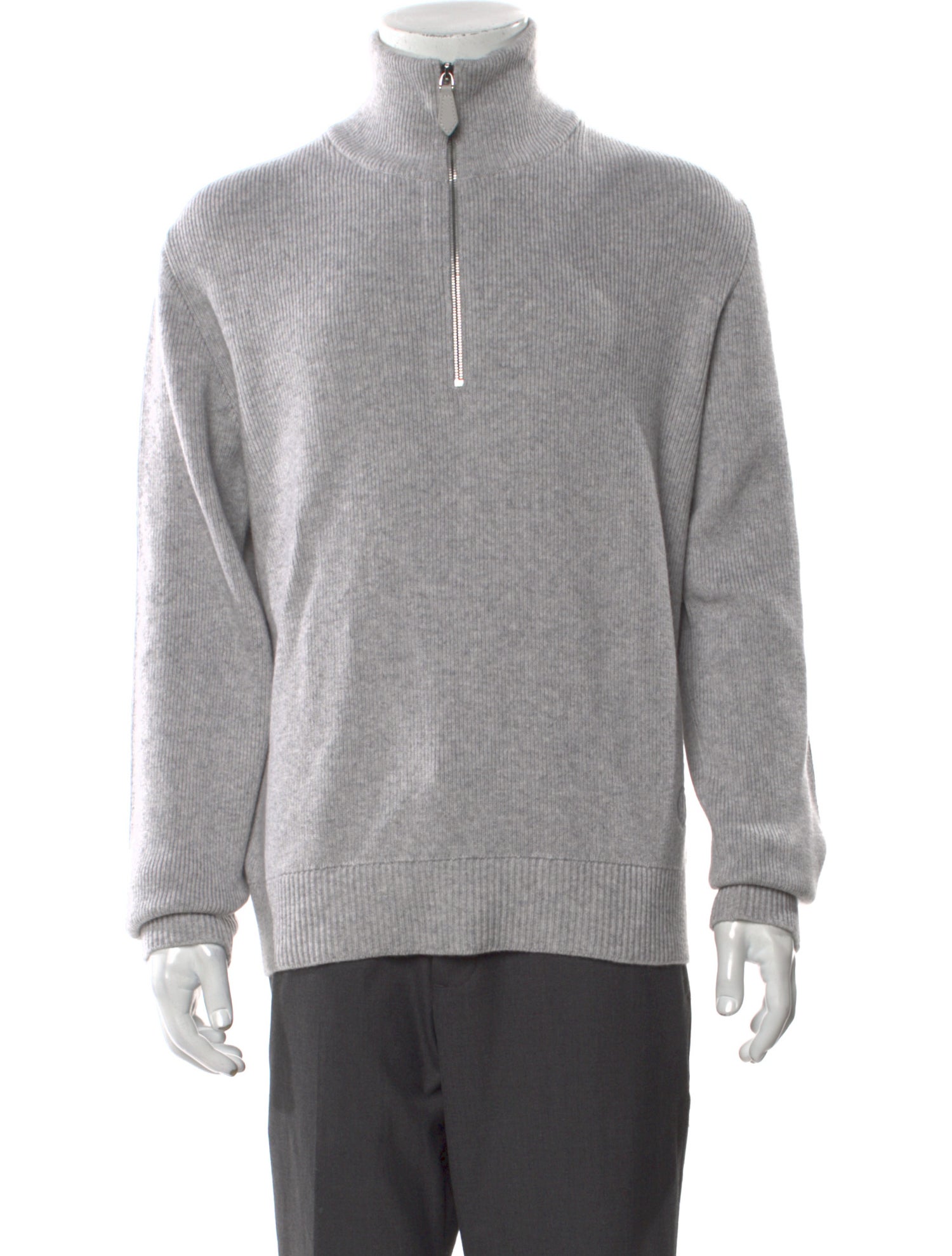 Burberry Cashmere Mock Neck Polo Sweater w/ Tags