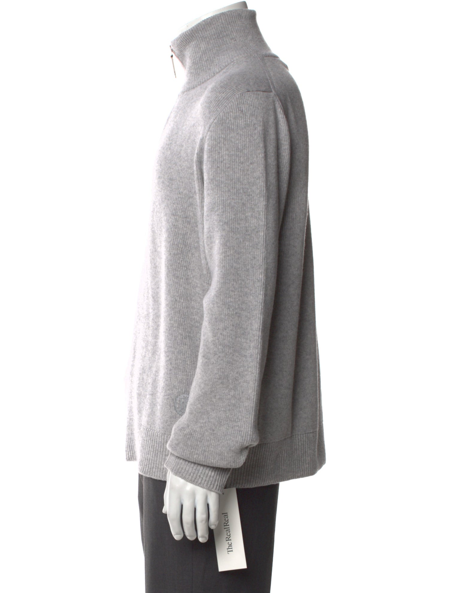 Burberry Cashmere Mock Neck Polo Sweater w/ Tags