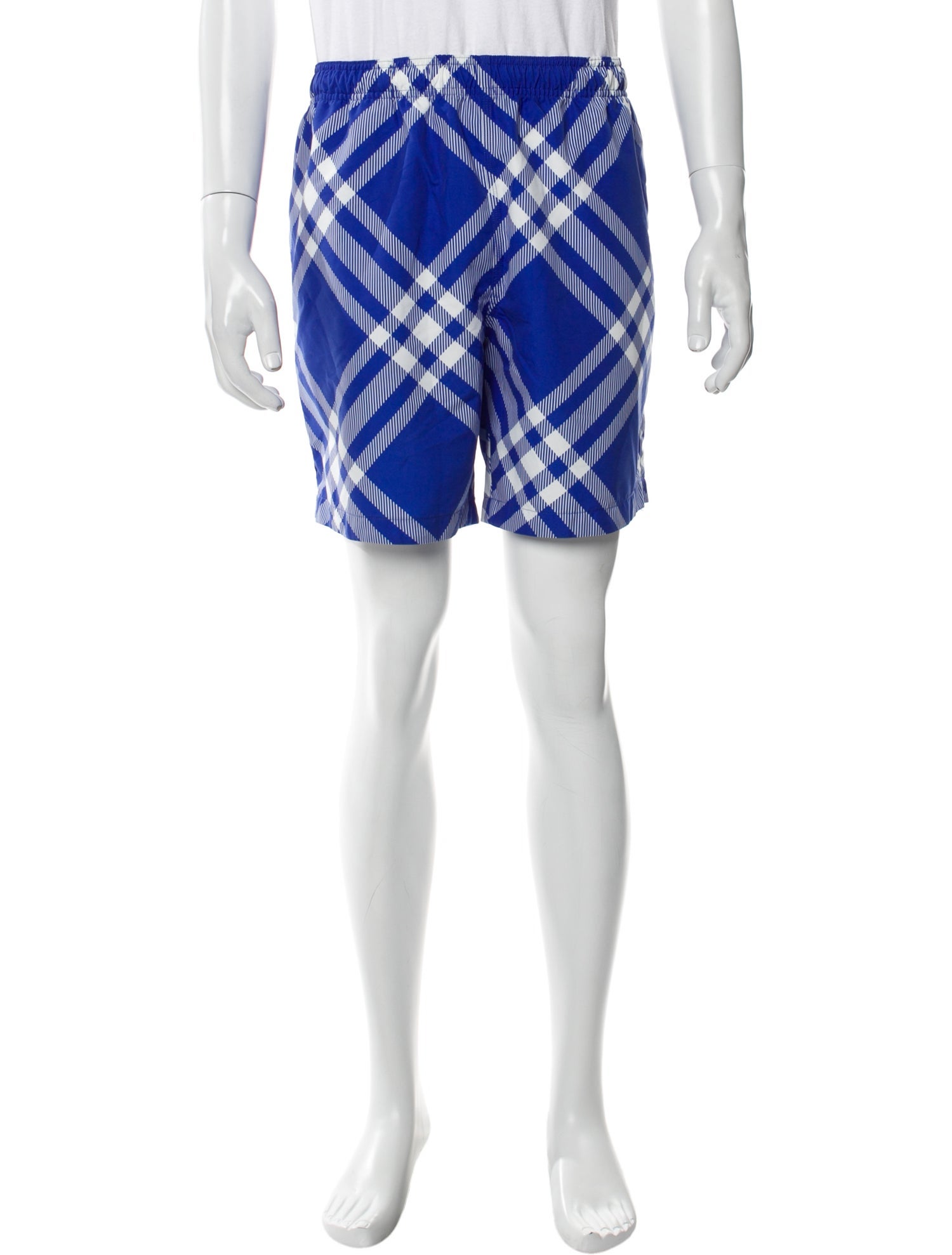 Burberry Plaid Print Swim Trunks w/ Tags
