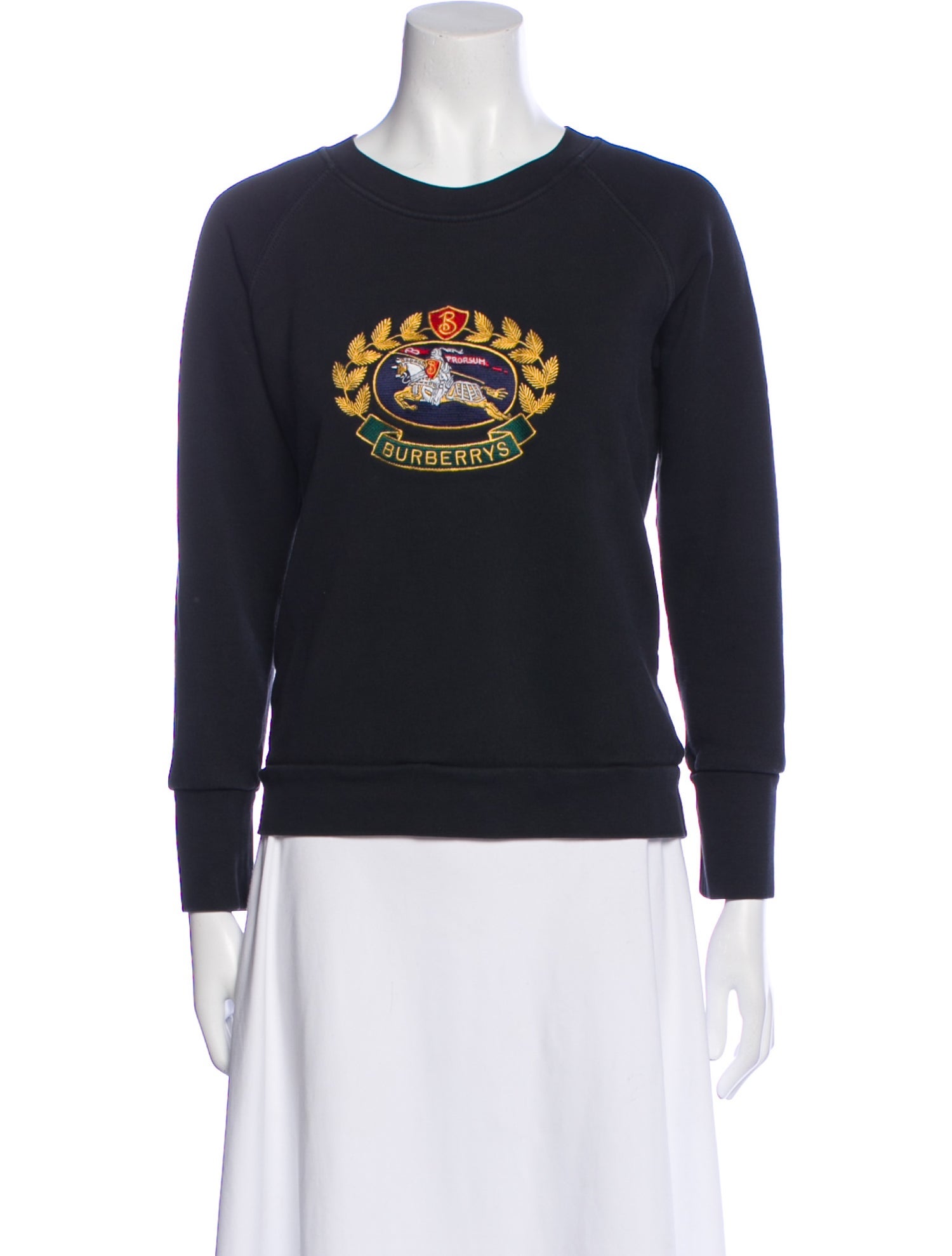 Burberry Graphic Print Crew Neck Sweater