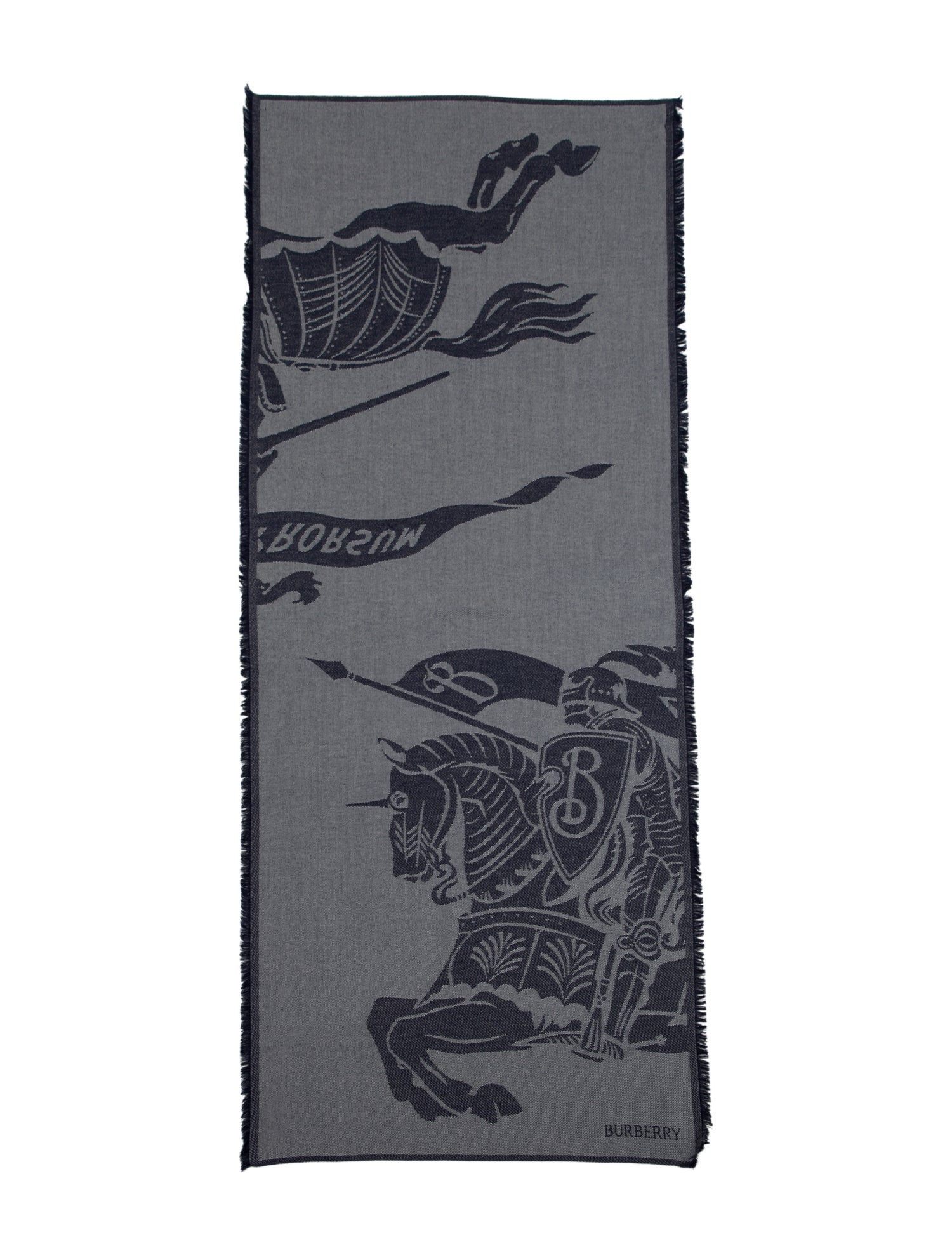 Burberry Wool Printed Scarf w/ Tags