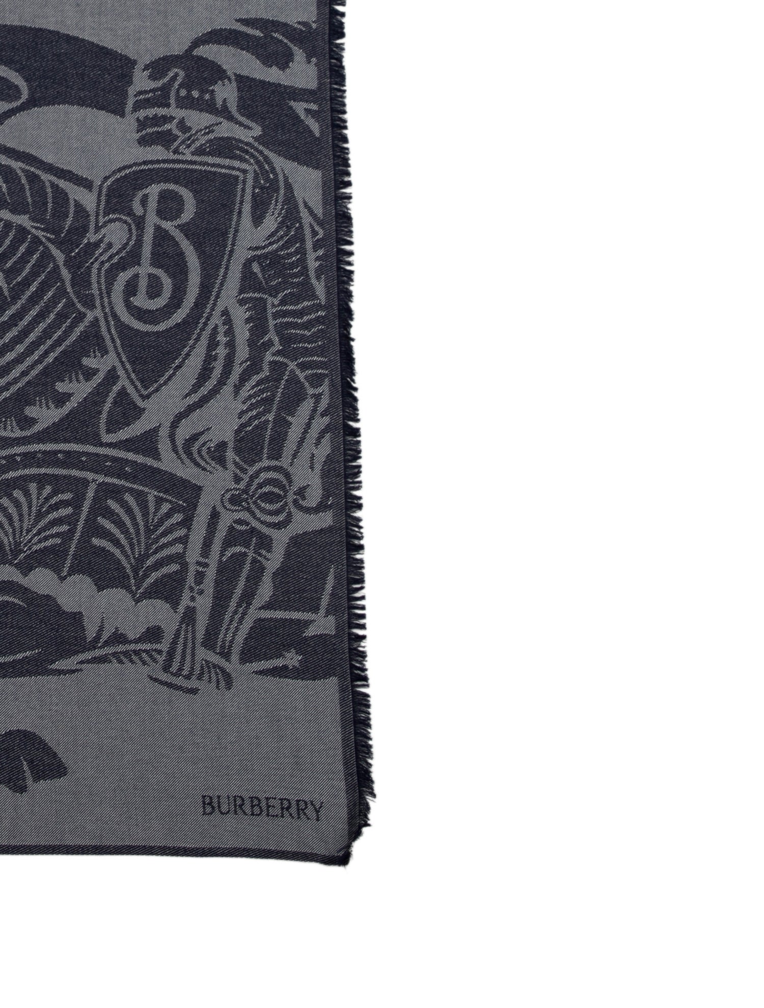 Burberry Wool Printed Scarf w/ Tags