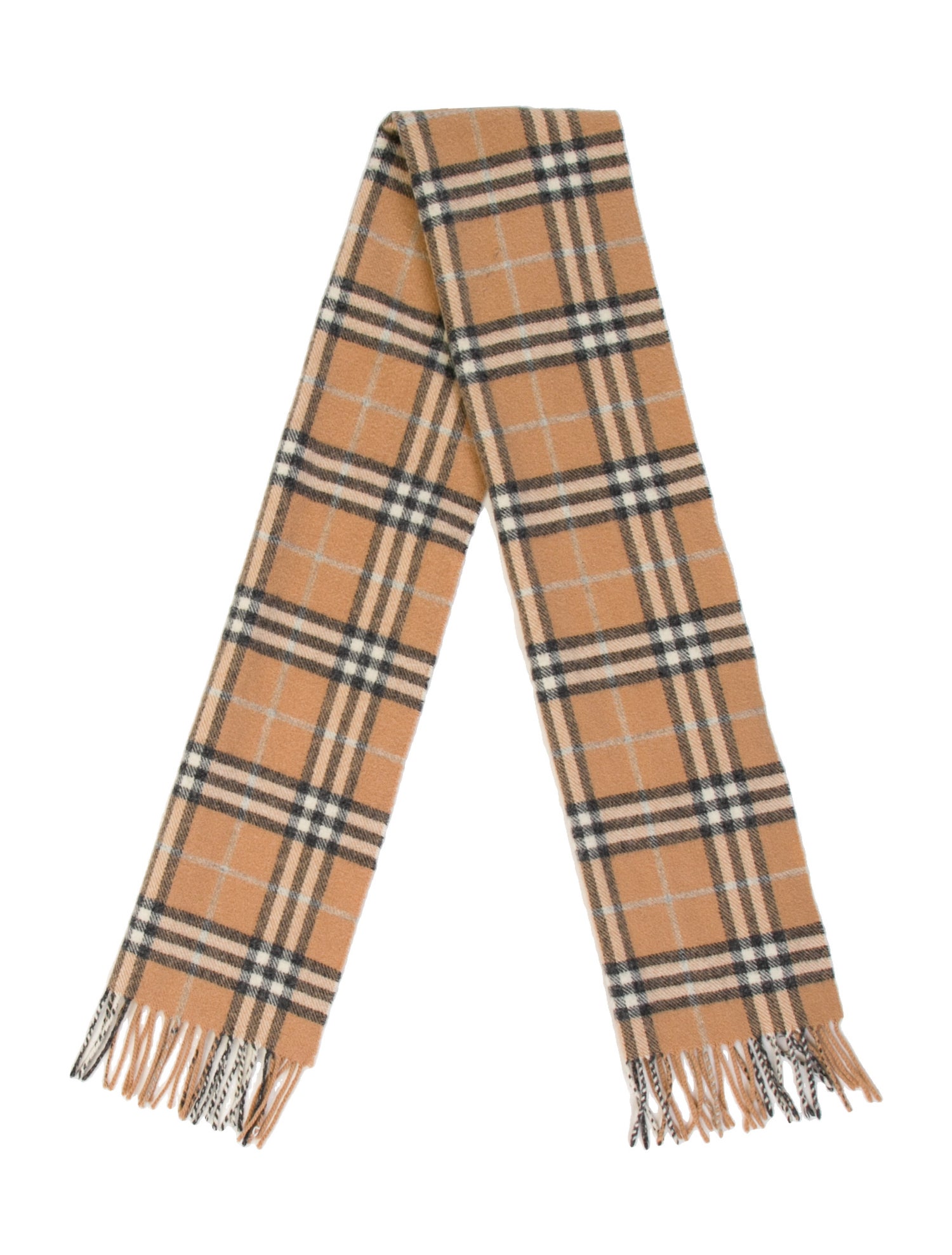 Burberry Cashmere House Check Pattern Scarf