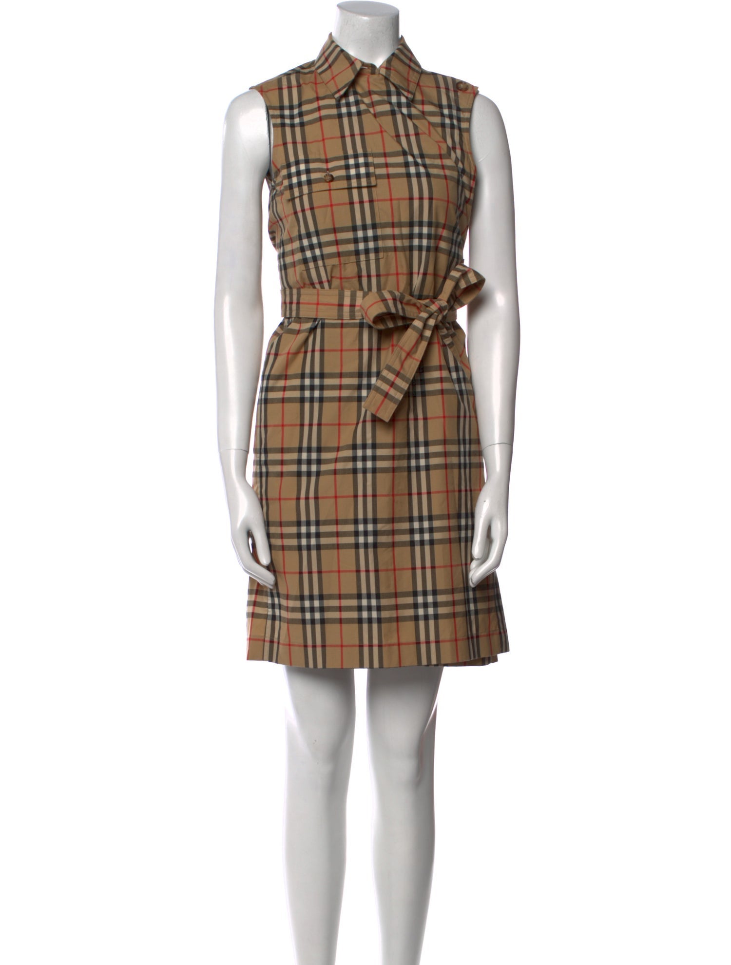 Burberry Plaid Print Mini Dress w/ Tags