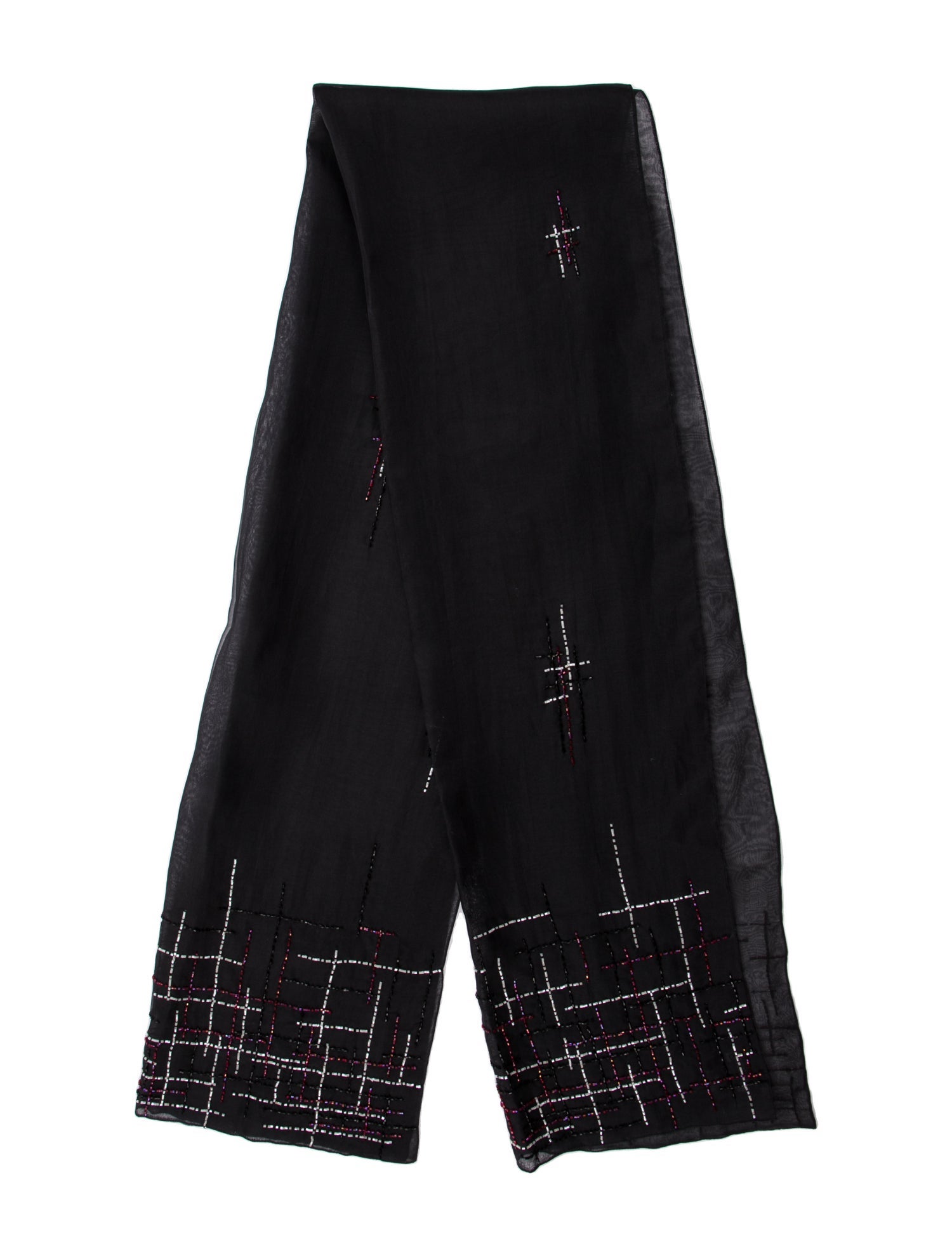 Burberry Silk Tweed Pattern Scarf