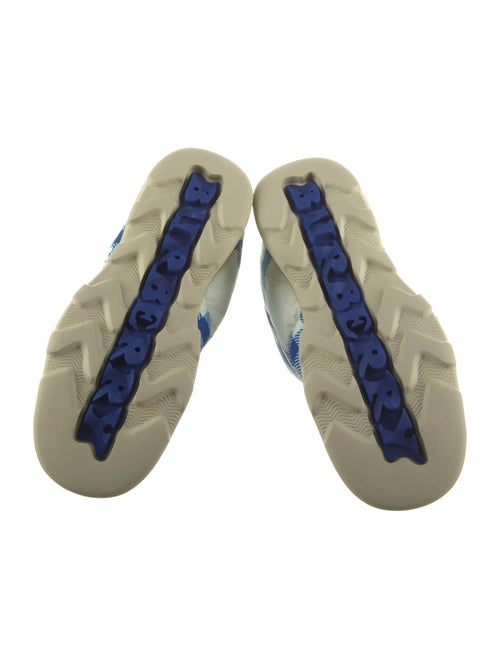 Burberry Nylon Plaid Print Boots