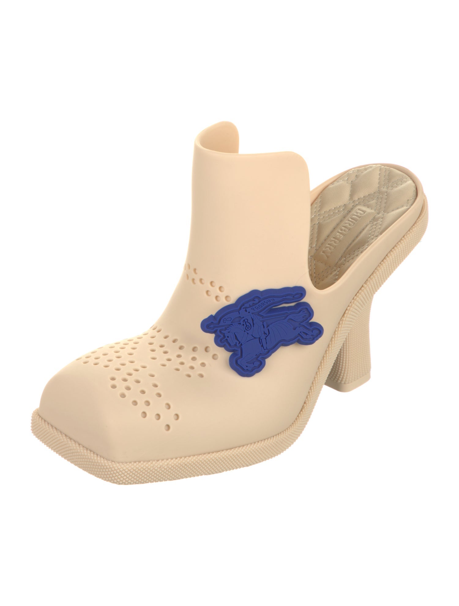 Burberry Rubber Animal Print Mules