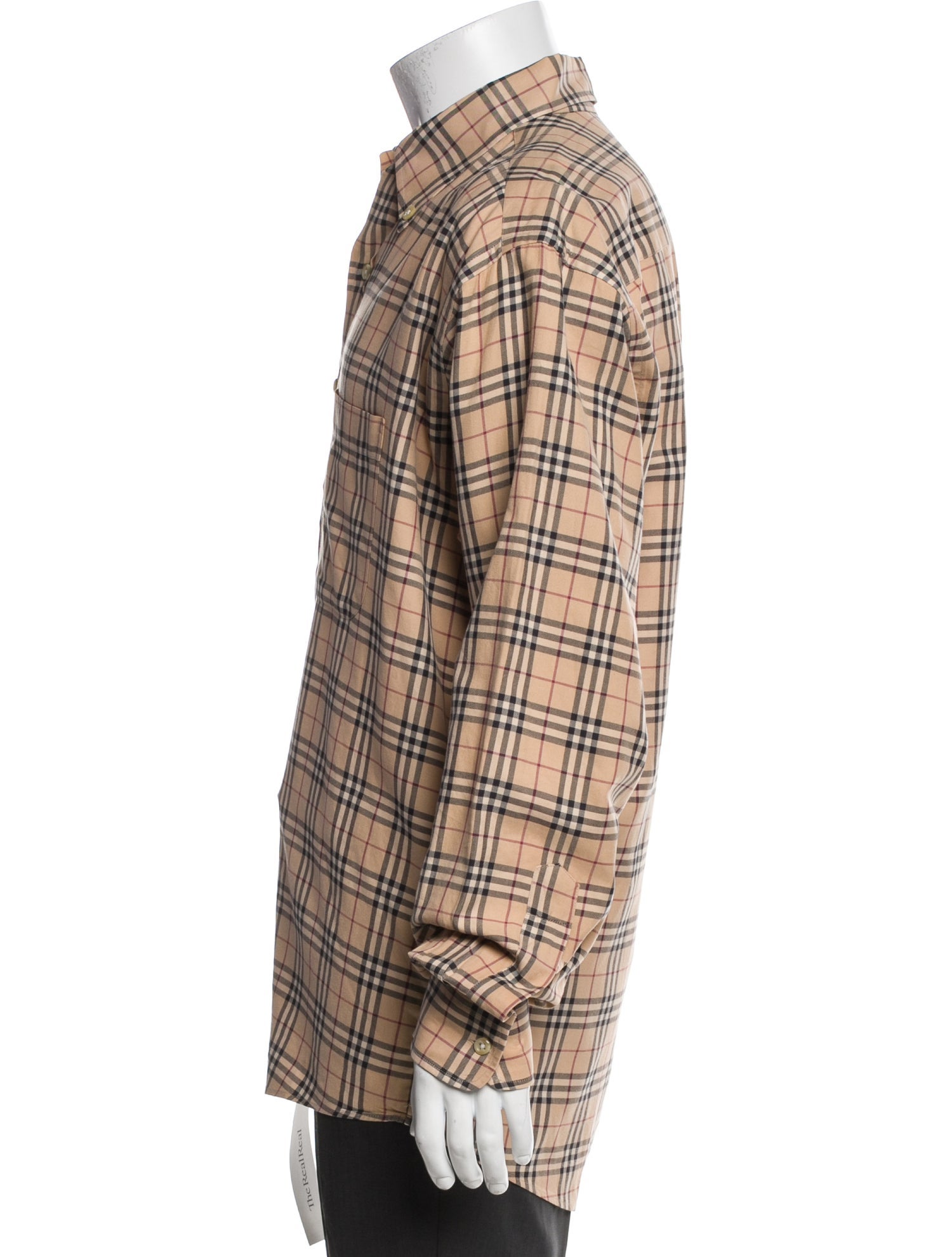 Burberry Nova Check Pattern Long Sleeve Shirt