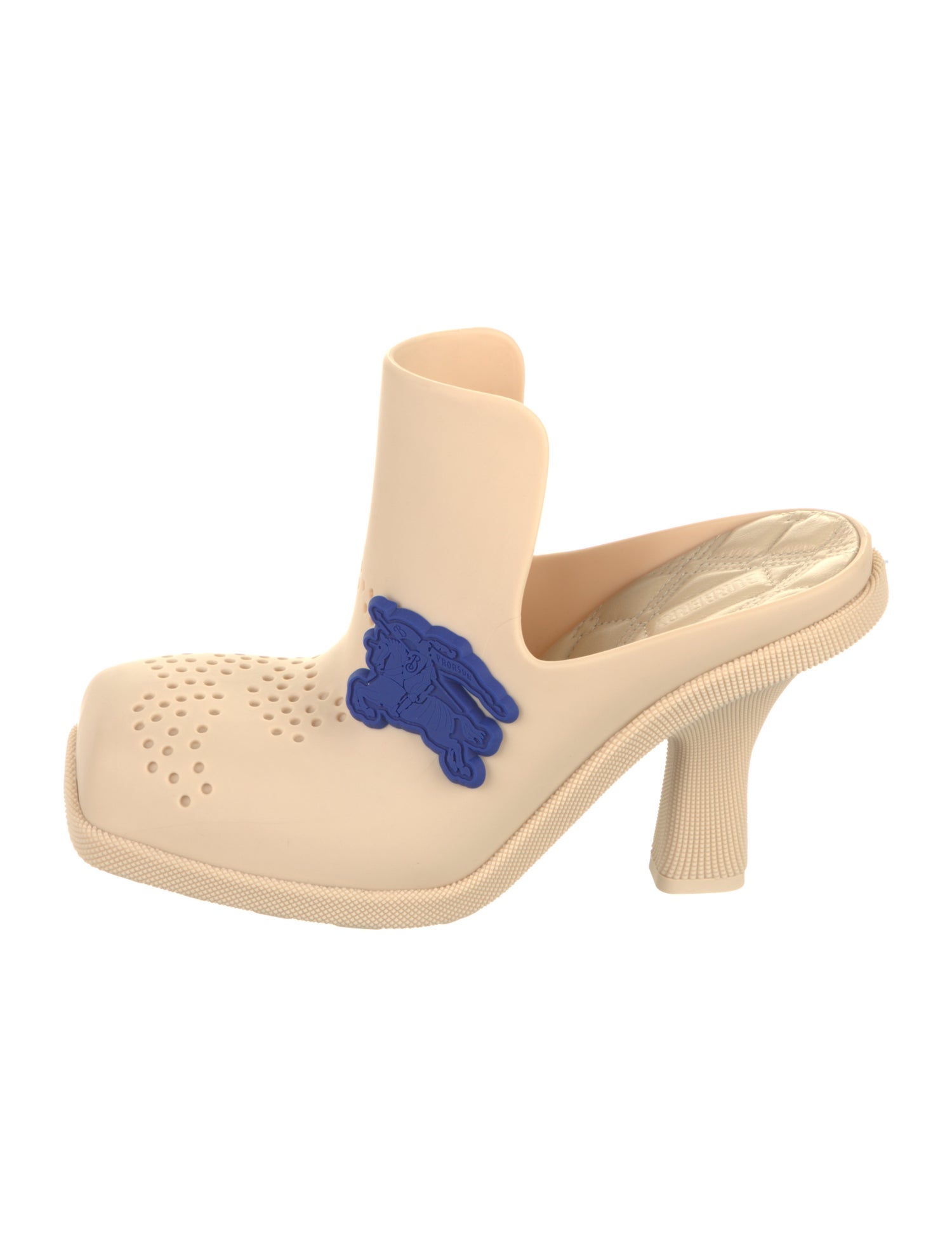 Burberry Rubber Animal Print Mules