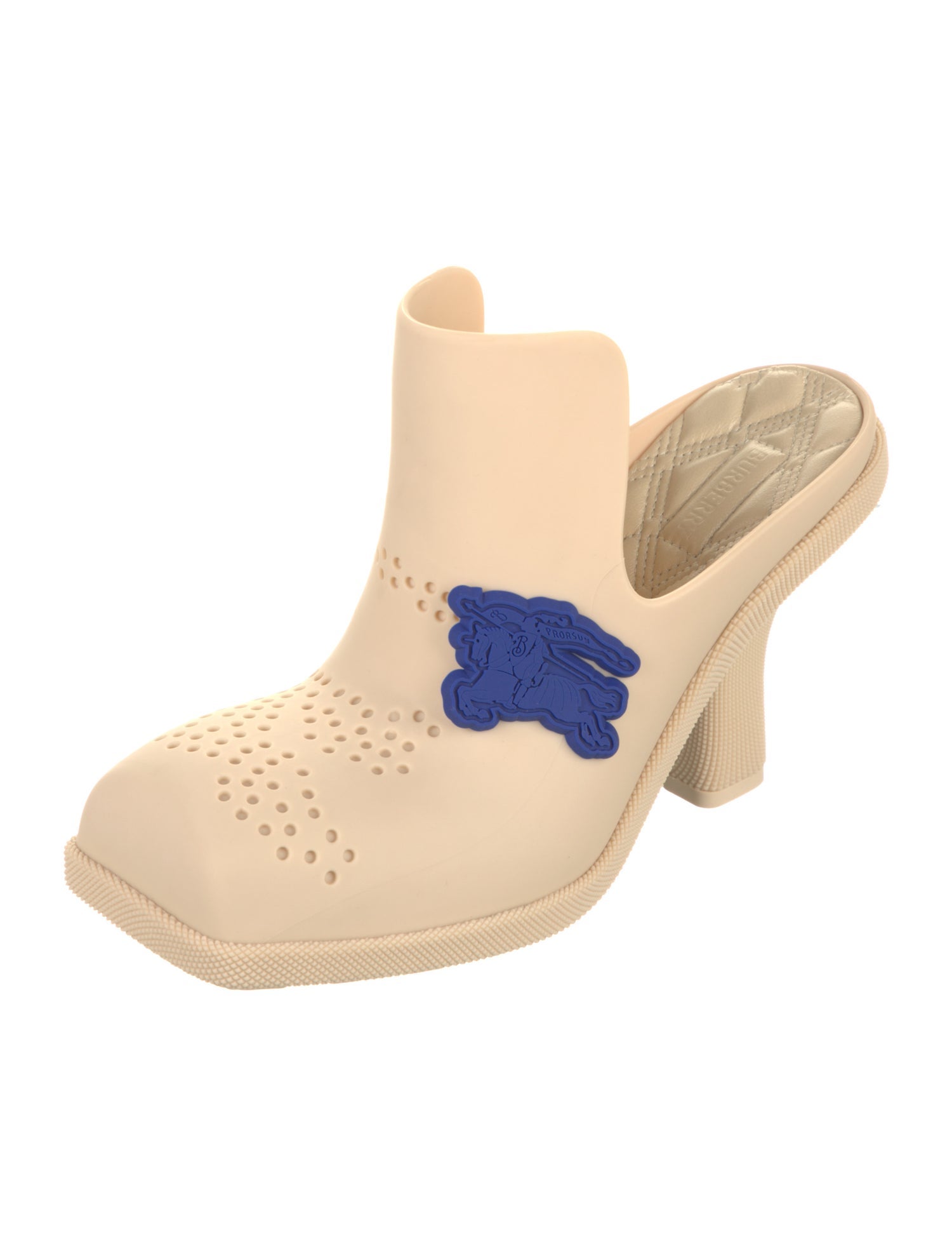 Burberry Rubber Animal Print Mules