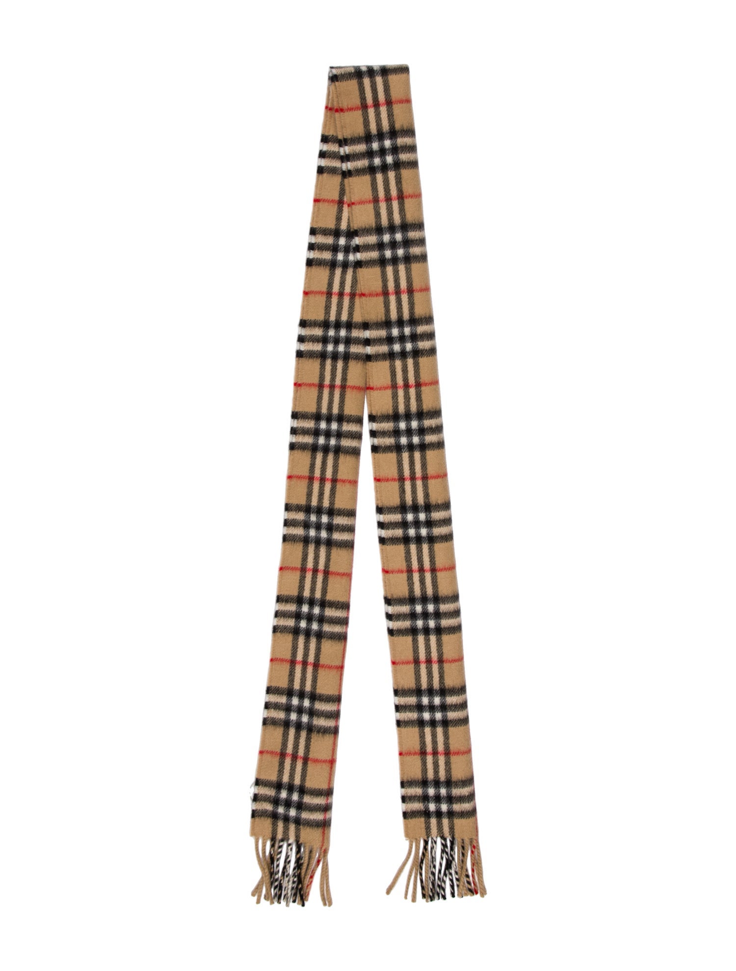 Burberry Cashmere Nova Check Pattern Scarf