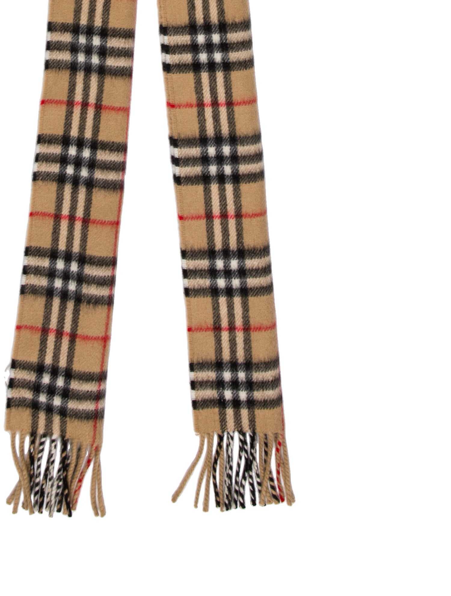 Burberry Cashmere Nova Check Pattern Scarf