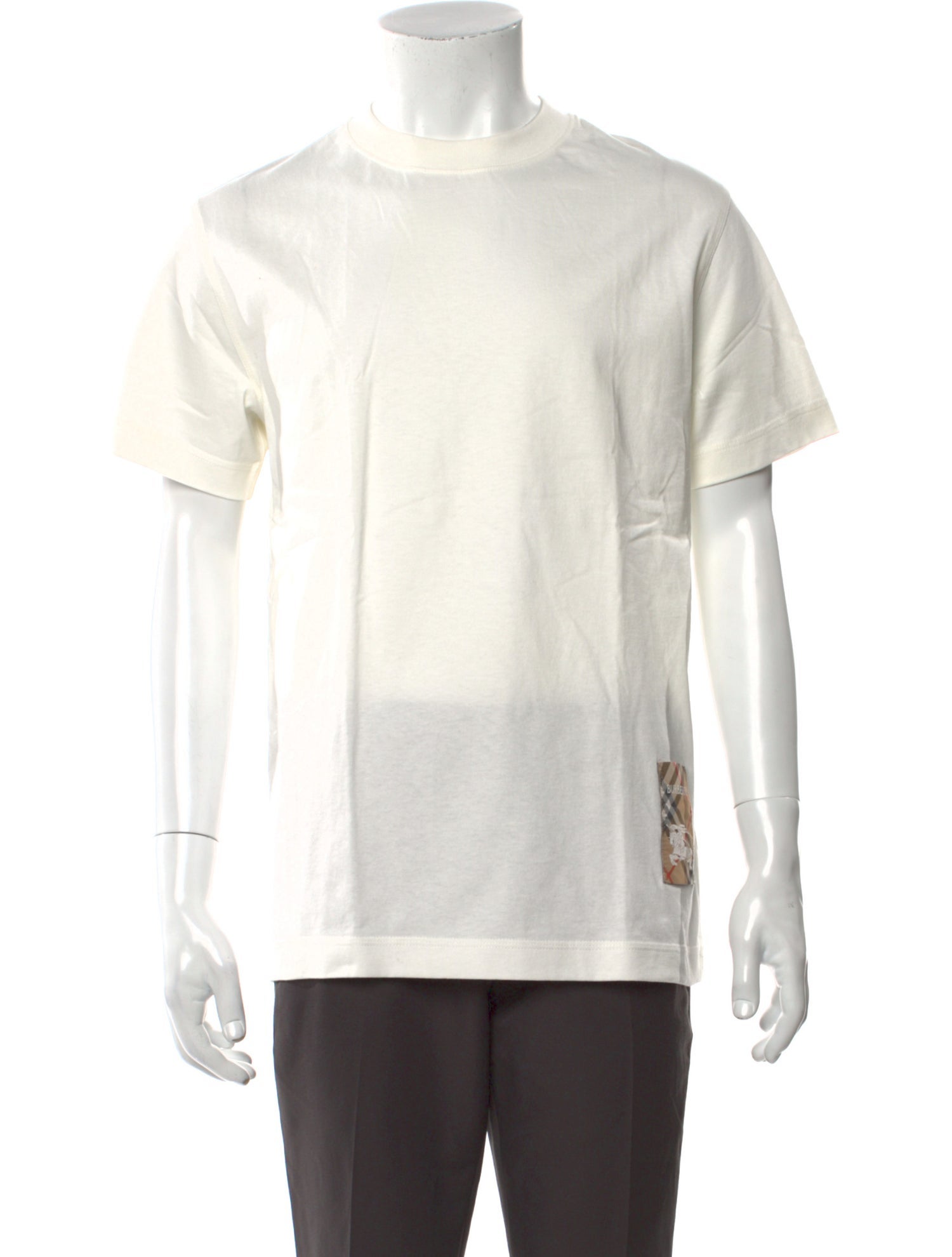 Burberry House Check Pattern Crew Neck T-Shirt