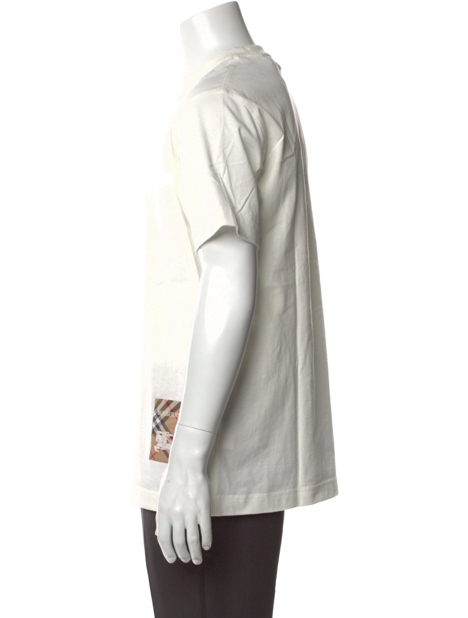 Burberry House Check Pattern Crew Neck T-Shirt