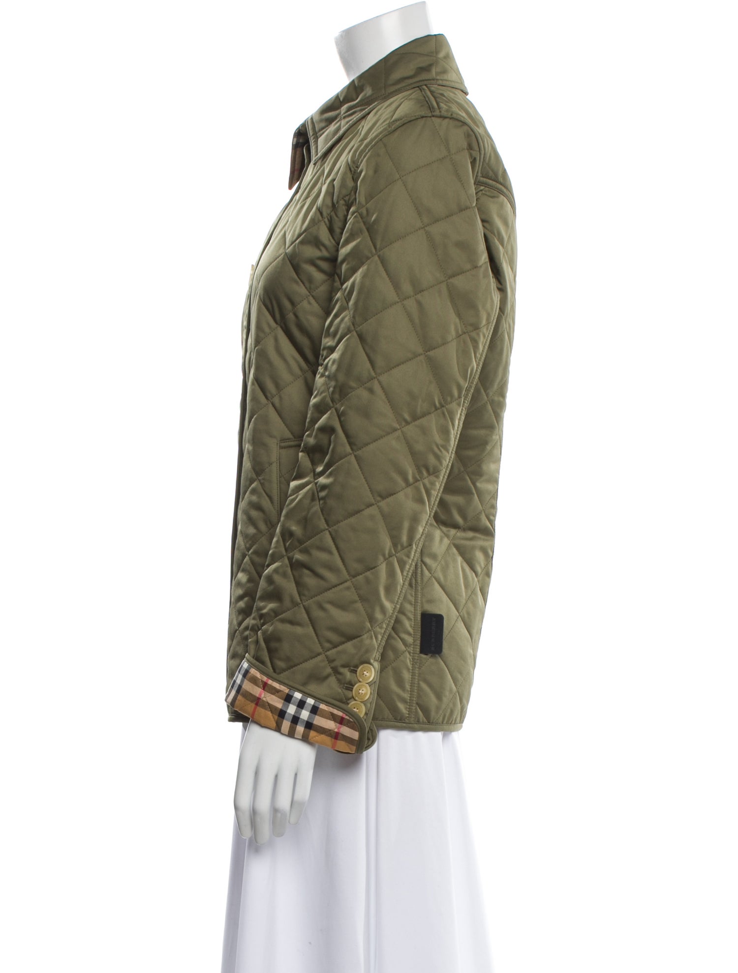 Burberry Plaid Print Blazer