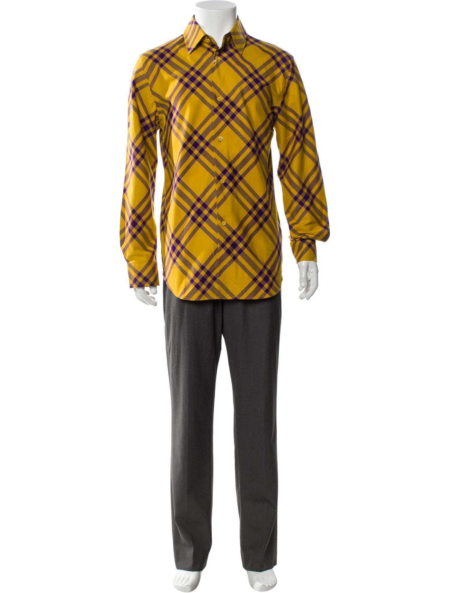 Burberry House Check Pattern Long Sleeve Shirt