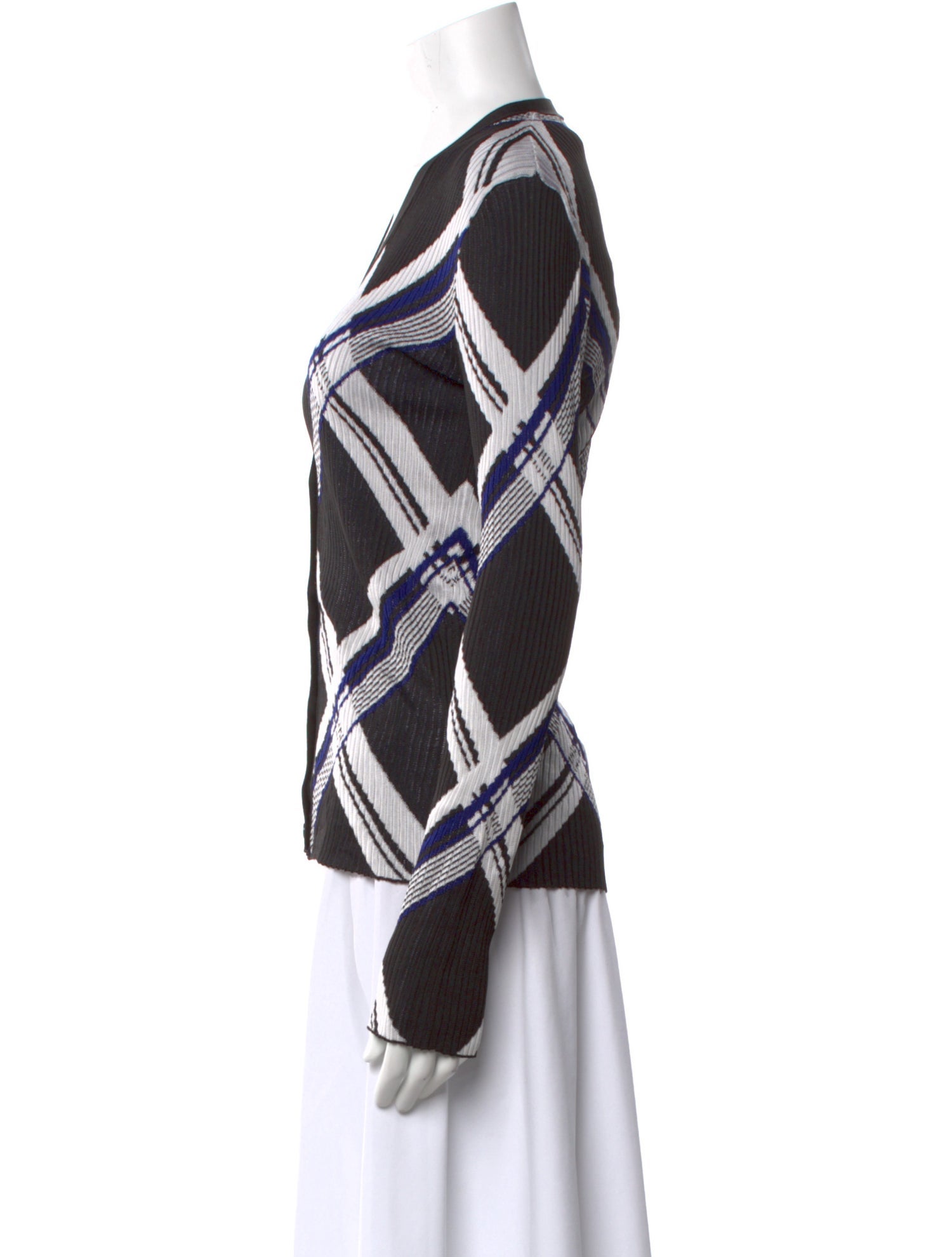 Burberry Silk Printed Sweater w/ Tags