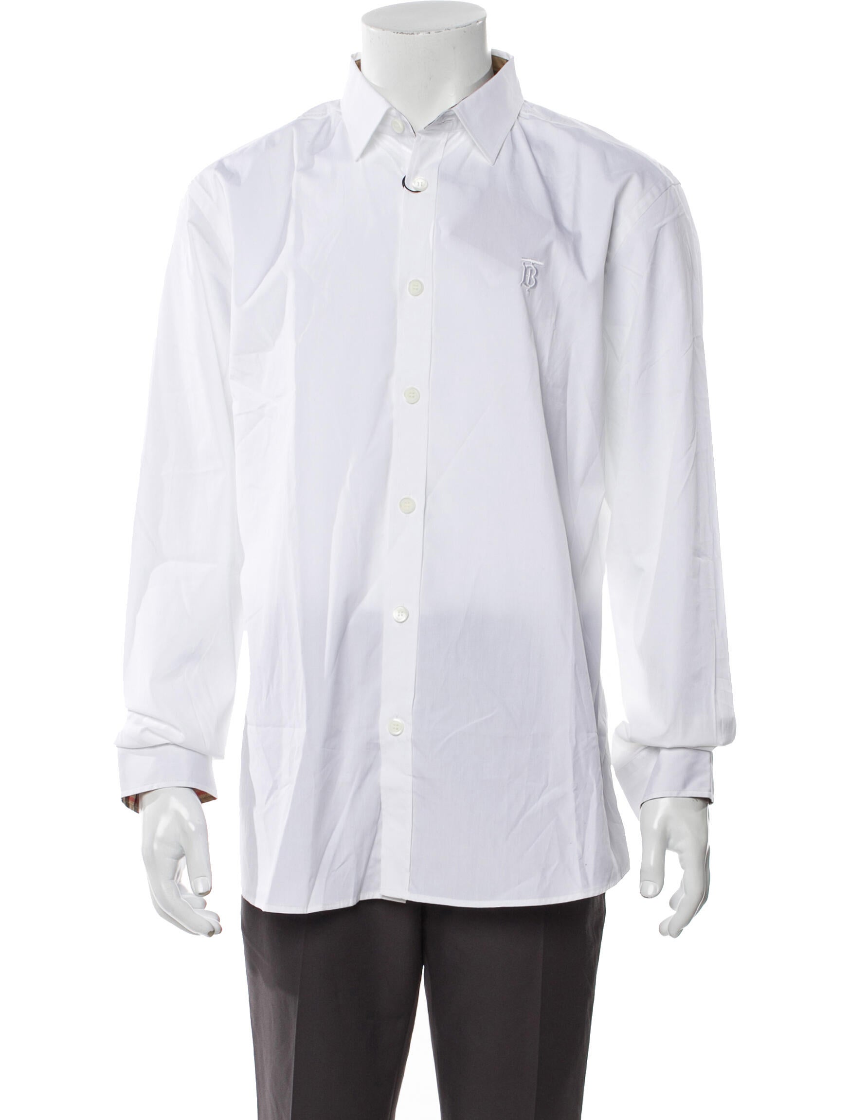 Burberry TB Monogram Long Sleeve Dress Shirt w/ Tags