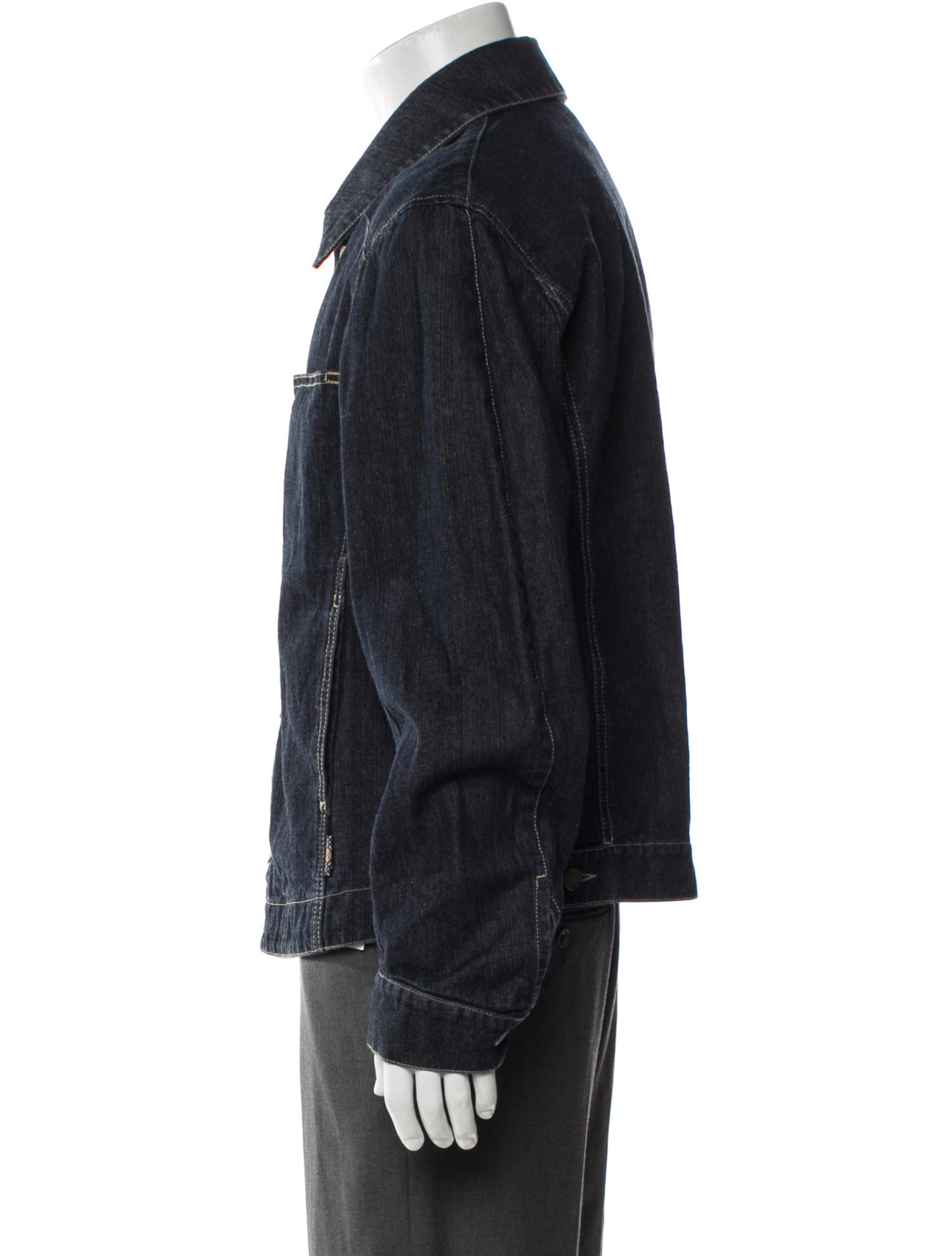 Burberry Vintage Nova Check Pattern Denim Jacket