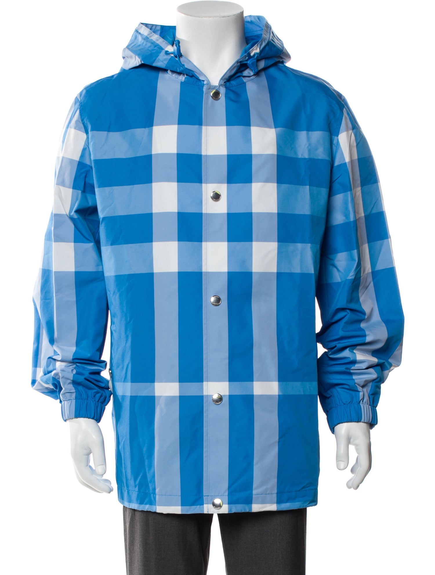 Burberry Plaid Print Parka w/ Tags